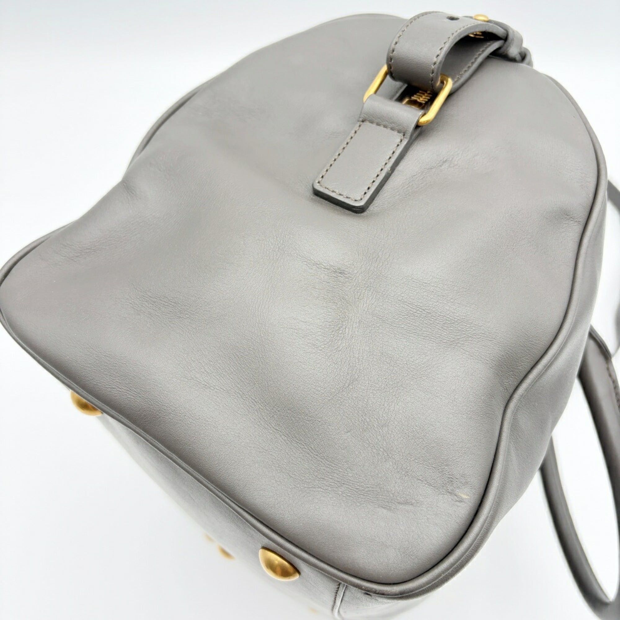 Saint Laurent Paris Saint Laurent Women's Bag, Shoulder 2-way Classic Duffle 6 322049, Leather, Gray, Mini Boston Bag Size ONE SIZE - 10 Thumbnail