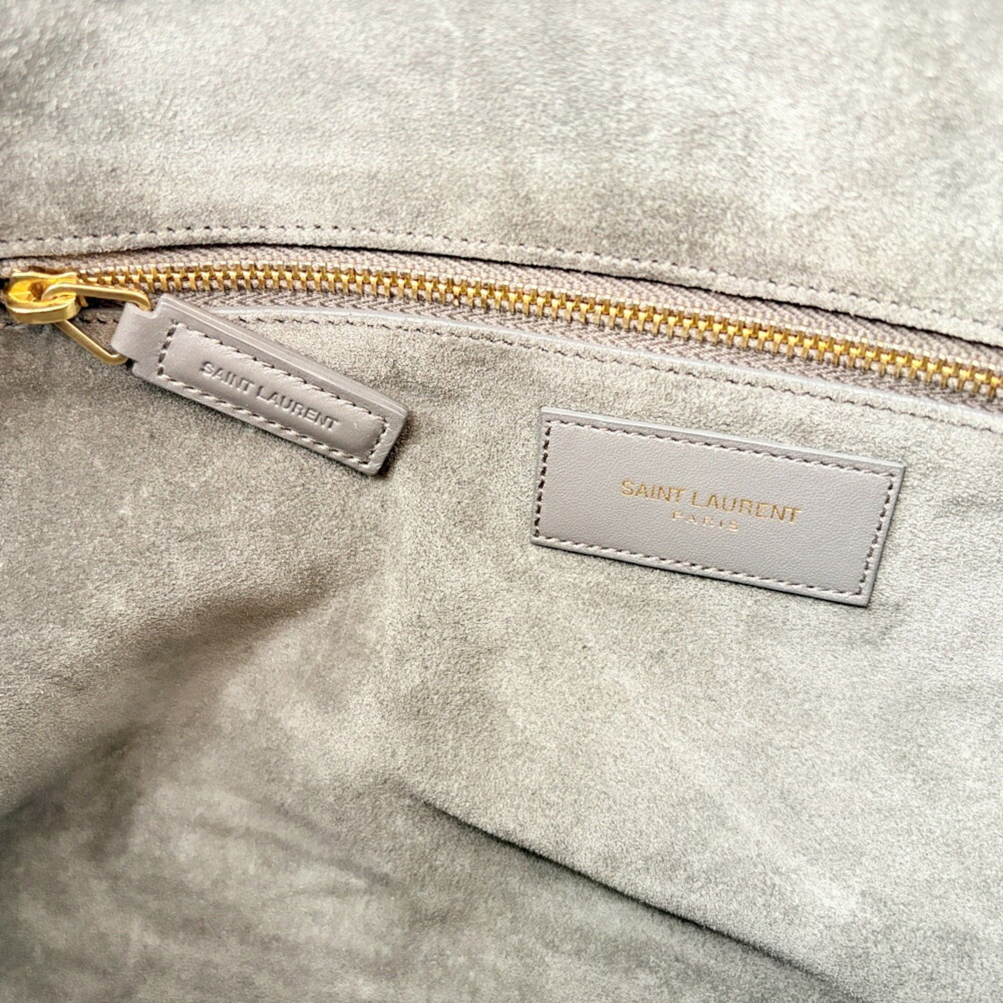 Saint Laurent Paris Saint Laurent Women's Bag, Shoulder 2-way Classic Duffle 6 322049, Leather, Gray, Mini Boston Bag Size ONE SIZE - 20 Thumbnail