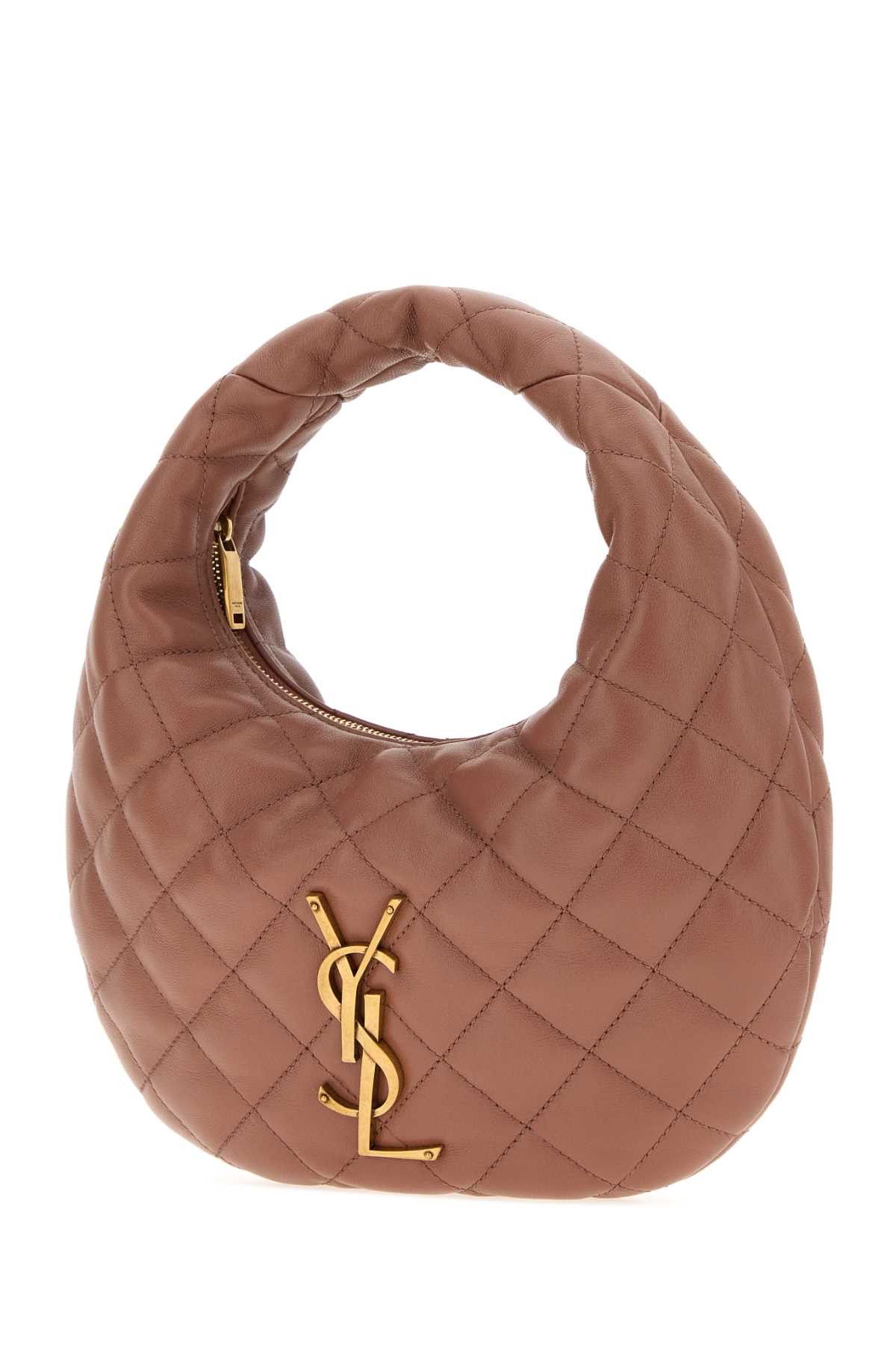 Saint Laurent Paris Antiqued Pink Nappa Leather Icarino Shoulder Bag Size ONE SIZE - 2 Thumbnail