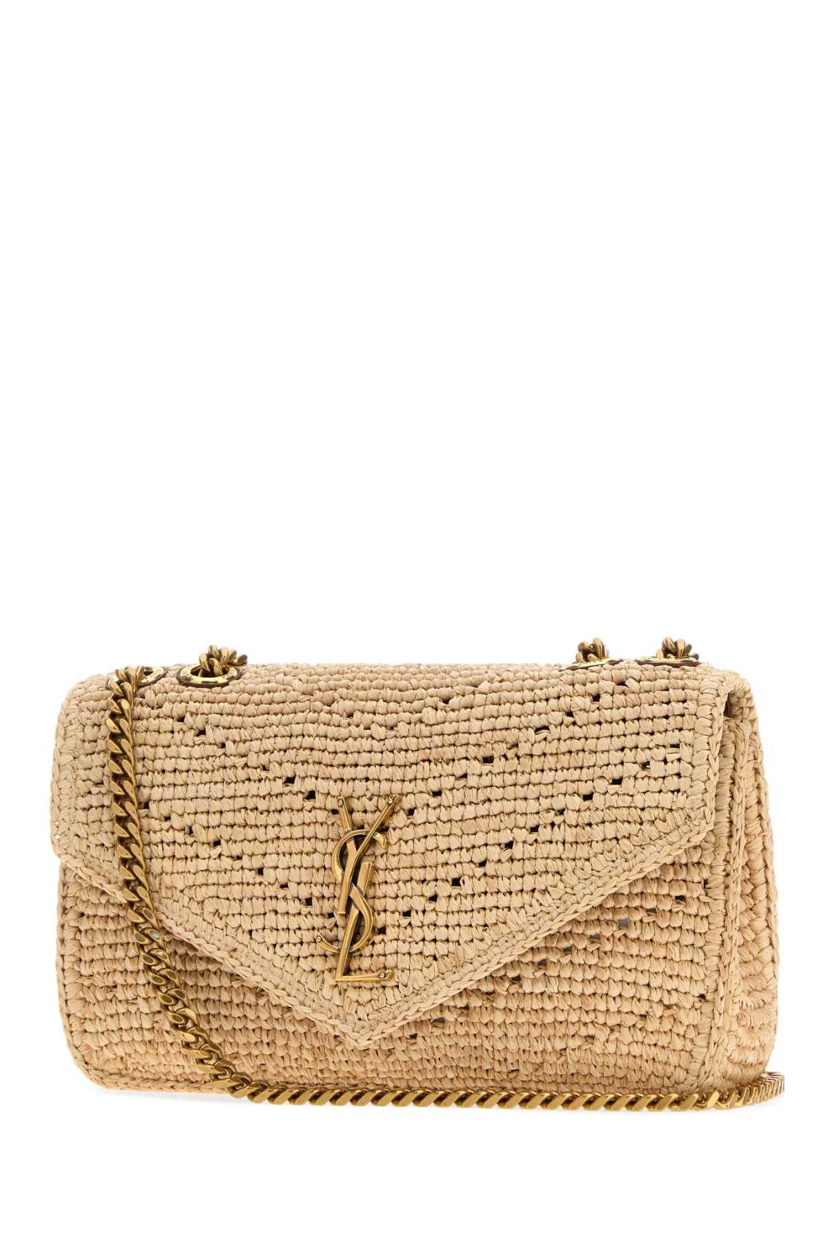 Saint Laurent Paris Raffia Small Loulou Shoulder Bag Size ONE SIZE - 2 Thumbnail