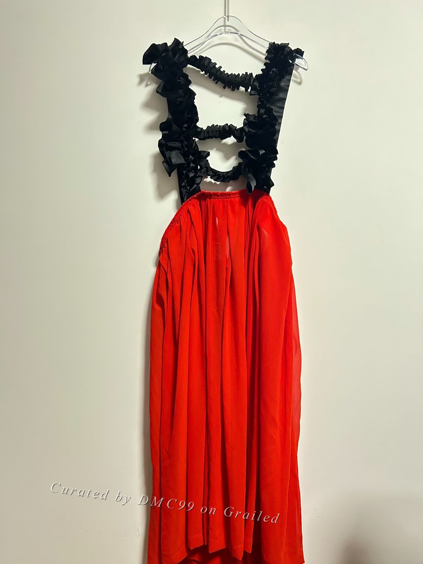 Comme des Garcons Comme des Garçons comcom Gathered Red Skirt Size 38" / US 16 / IT 52 - 3 Thumbnail
