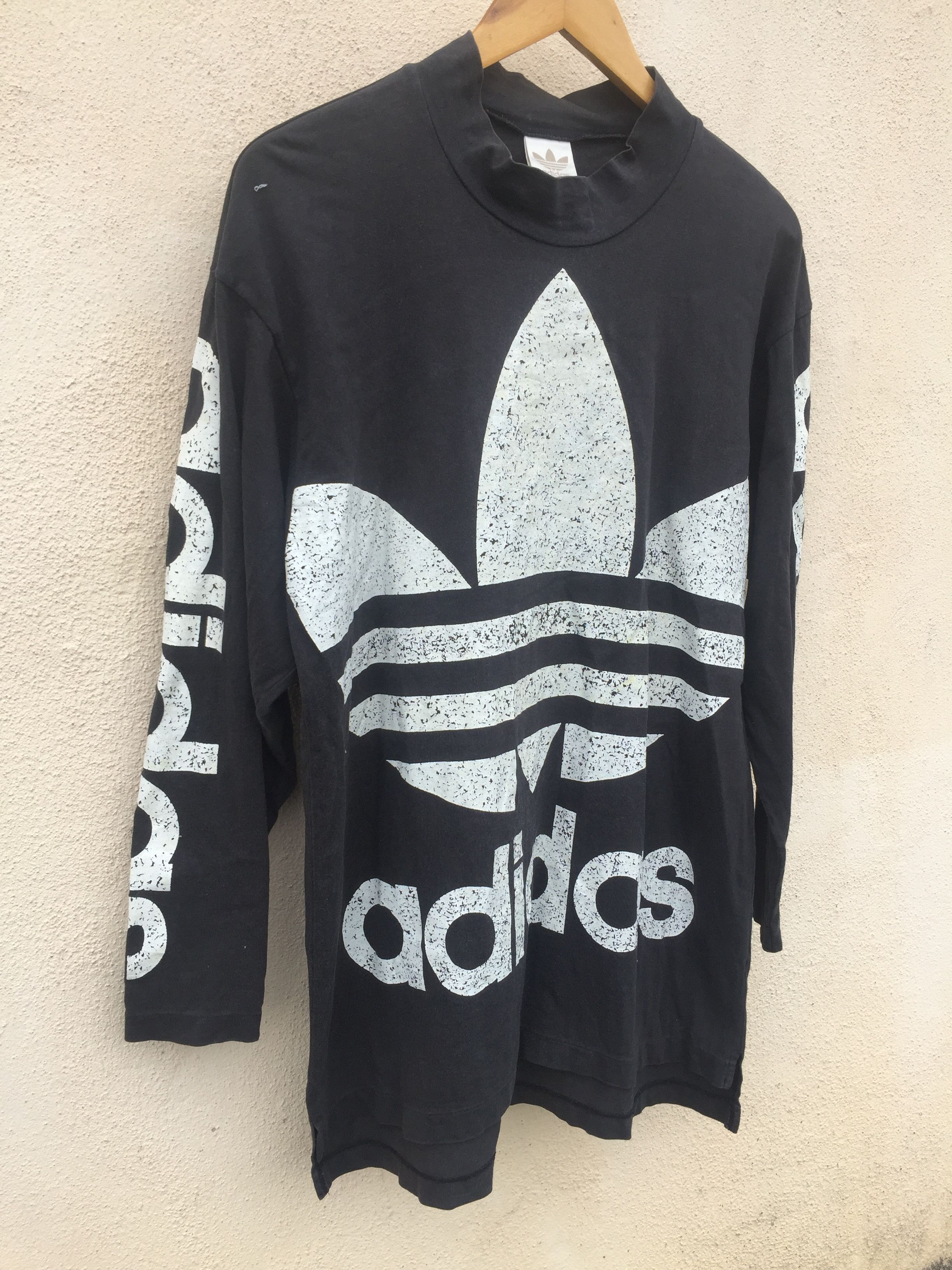 Adidas Vintage ADIDAS Big Logo Long Sleeve Shirt Size US L / EU 52-54 / 3 - 5 Thumbnail