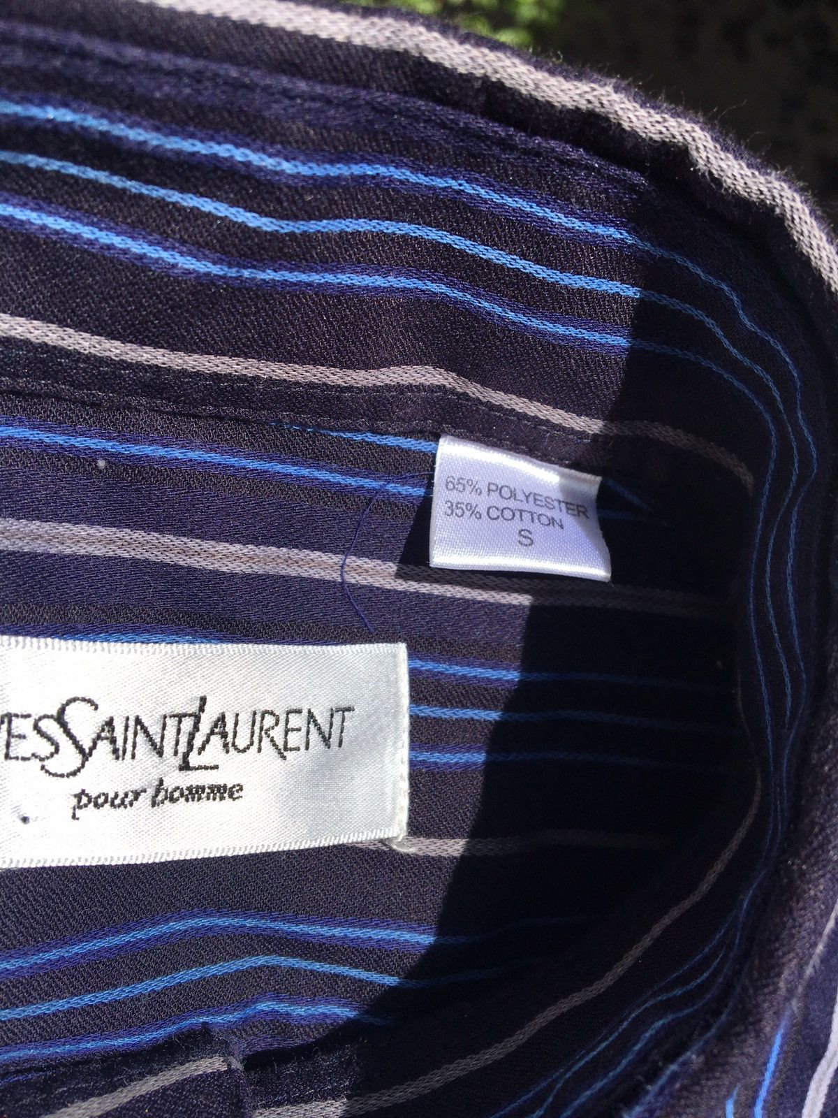 Vintage Final drop! Rare YSL logo striped shirt Size US S / EU 44-46 / 1 - 4 Thumbnail