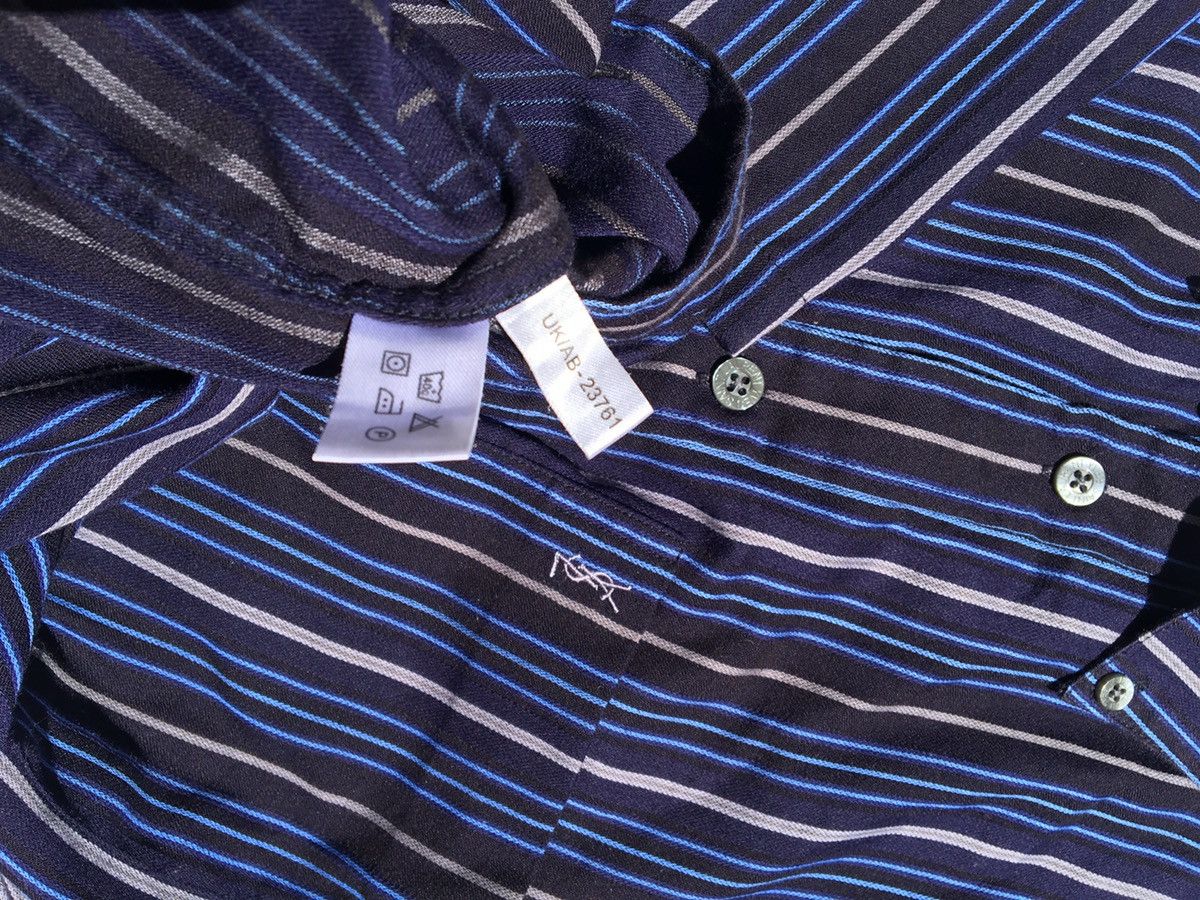 Vintage Final drop! Rare YSL logo striped shirt Size US S / EU 44-46 / 1 - 5 Thumbnail