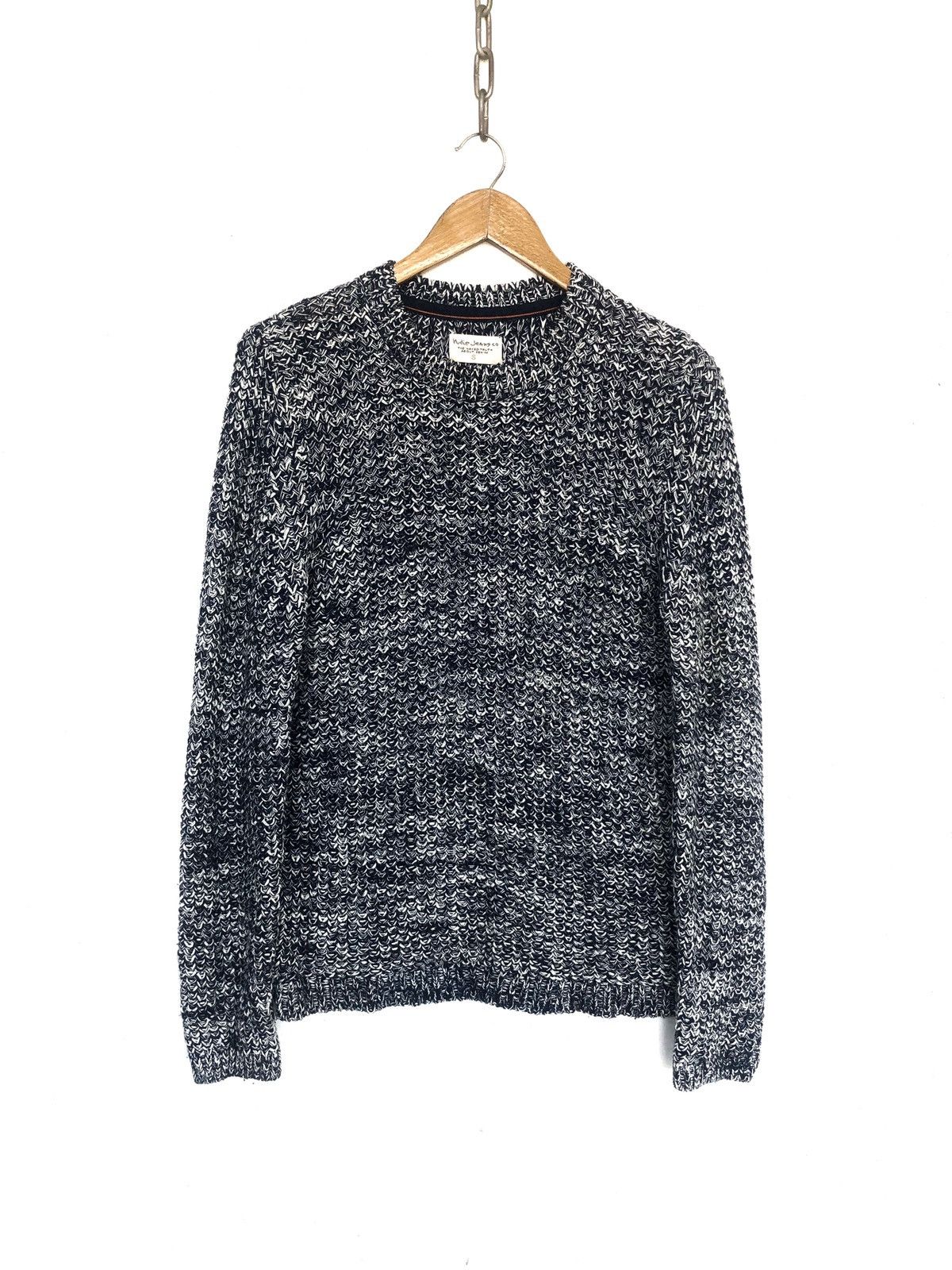 Nudie Jeans Nudie Jeans Dag Two Tones Grey Cable Knitwear Size US M / EU 48-50 / 2 - 2 Thumbnail
