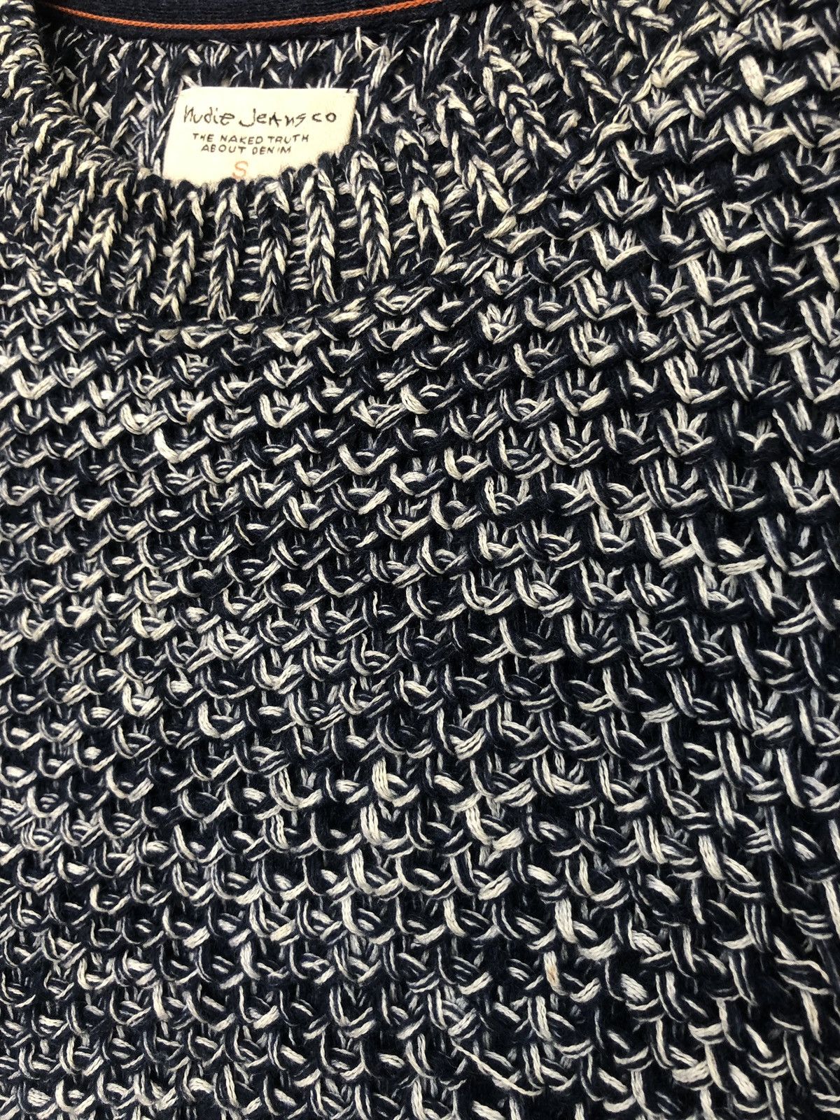 Nudie Jeans Nudie Jeans Dag Two Tones Grey Cable Knitwear Size US M / EU 48-50 / 2 - 6 Thumbnail