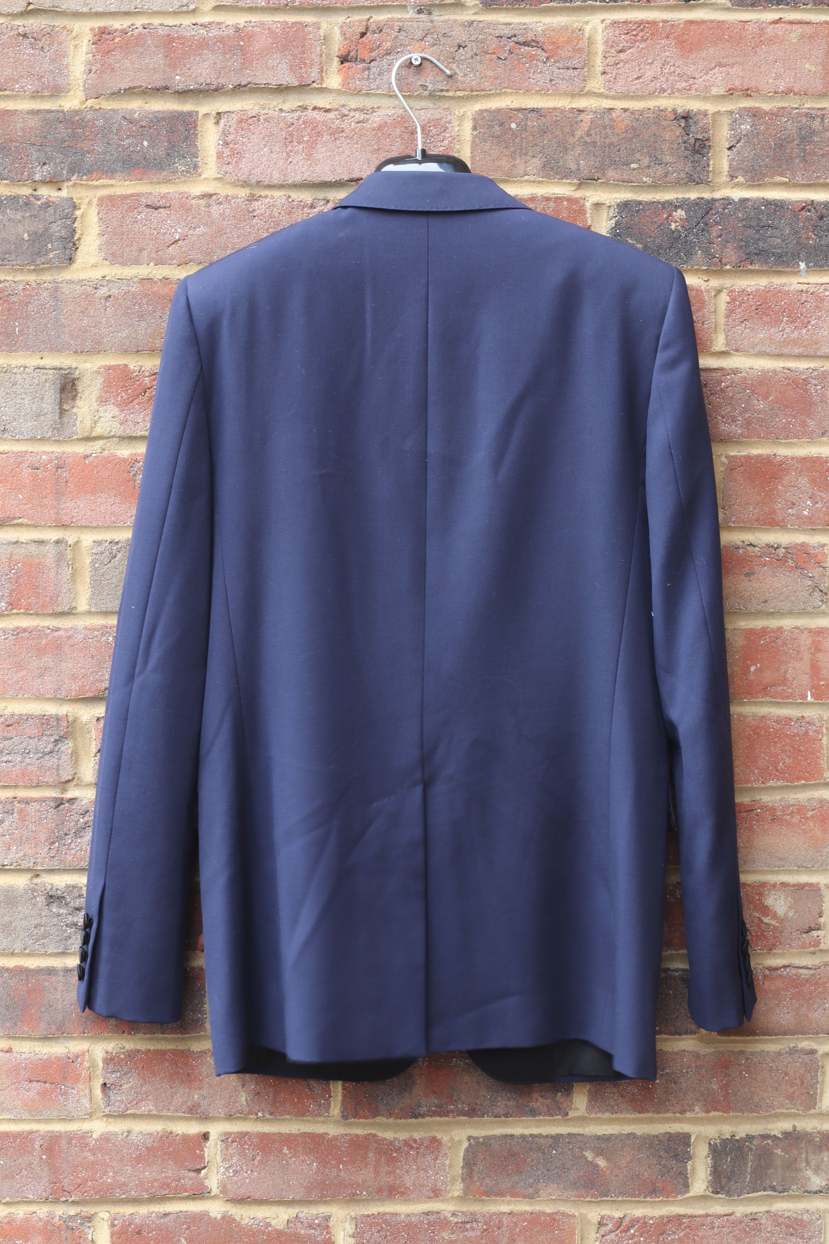 Saint Laurent Paris FW15 Blue Tuxedo Size 50R - 2 Thumbnail