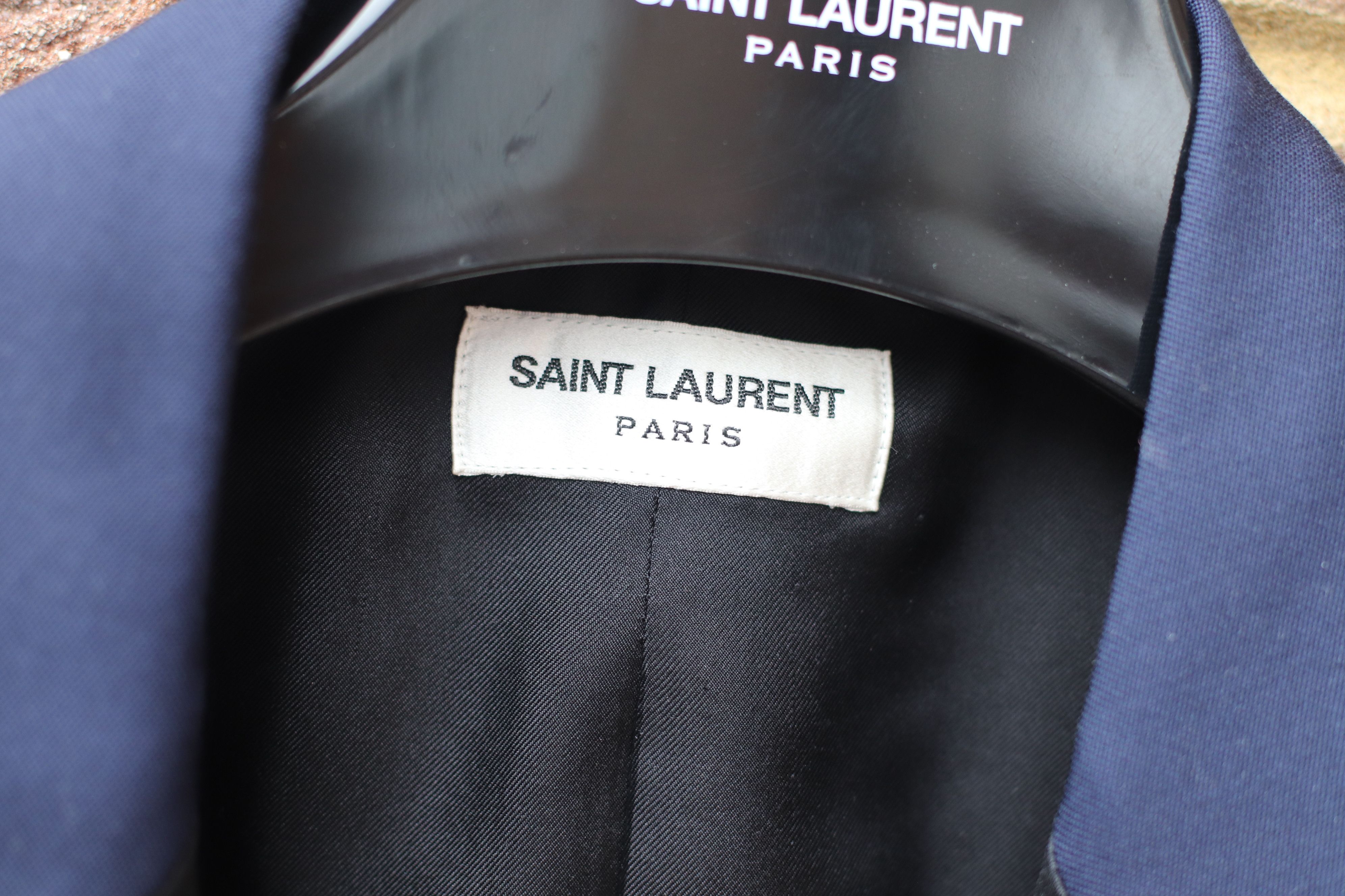 Saint Laurent Paris FW15 Blue Tuxedo Size 50R - 5 Thumbnail