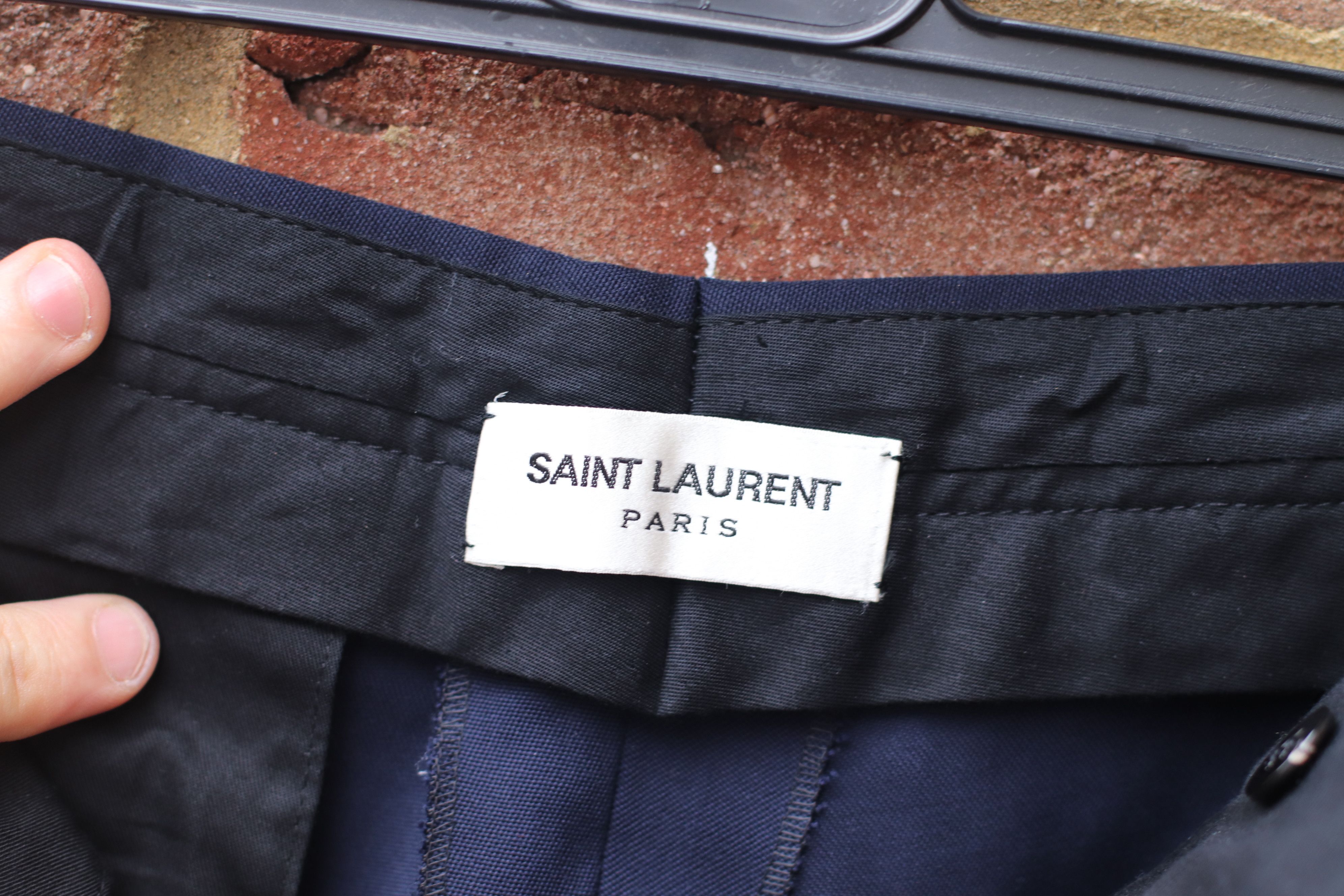 Saint Laurent Paris FW15 Blue Tuxedo Size 50R - 8 Thumbnail
