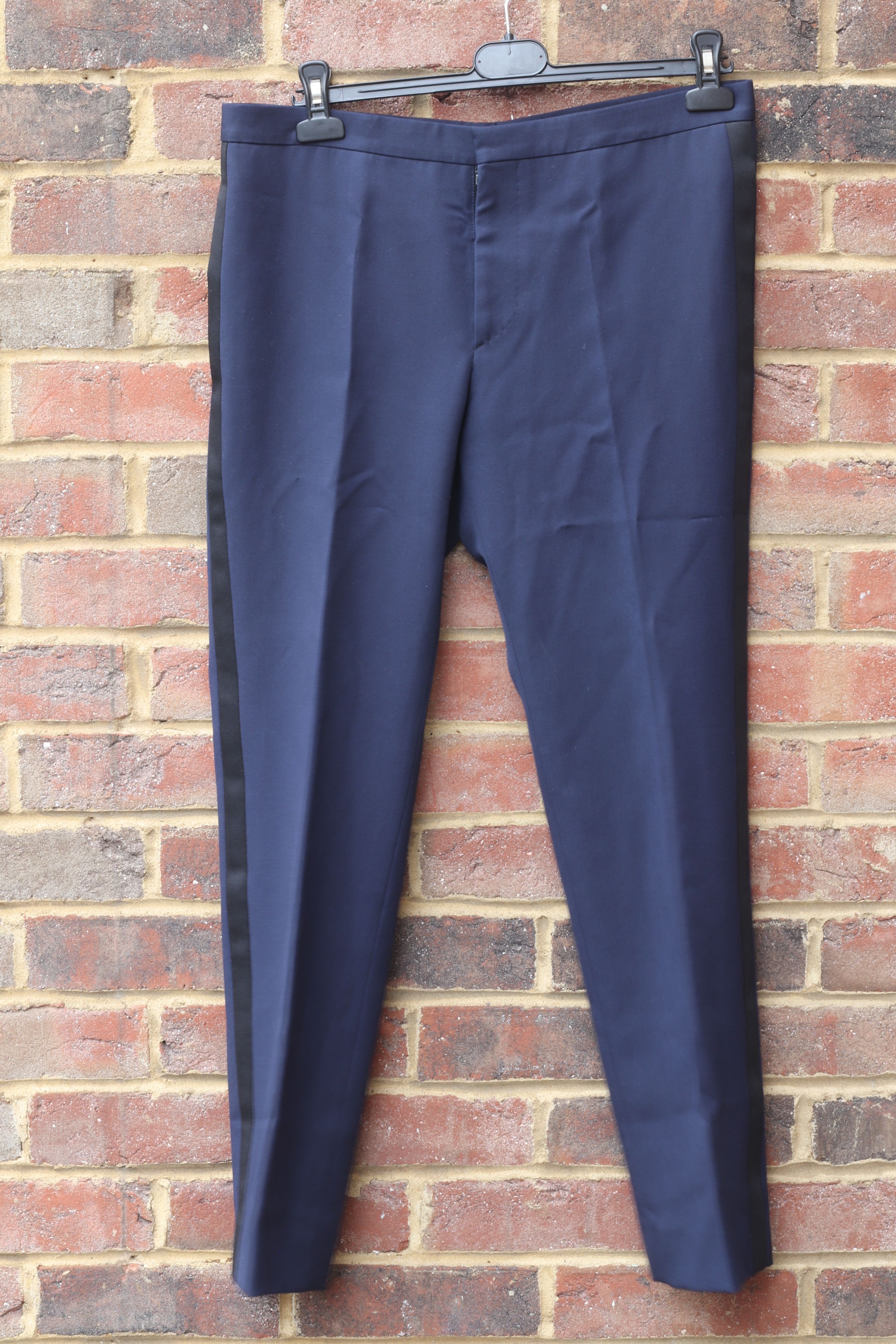 Saint Laurent Paris FW15 Blue Tuxedo Size 50R - 3 Thumbnail