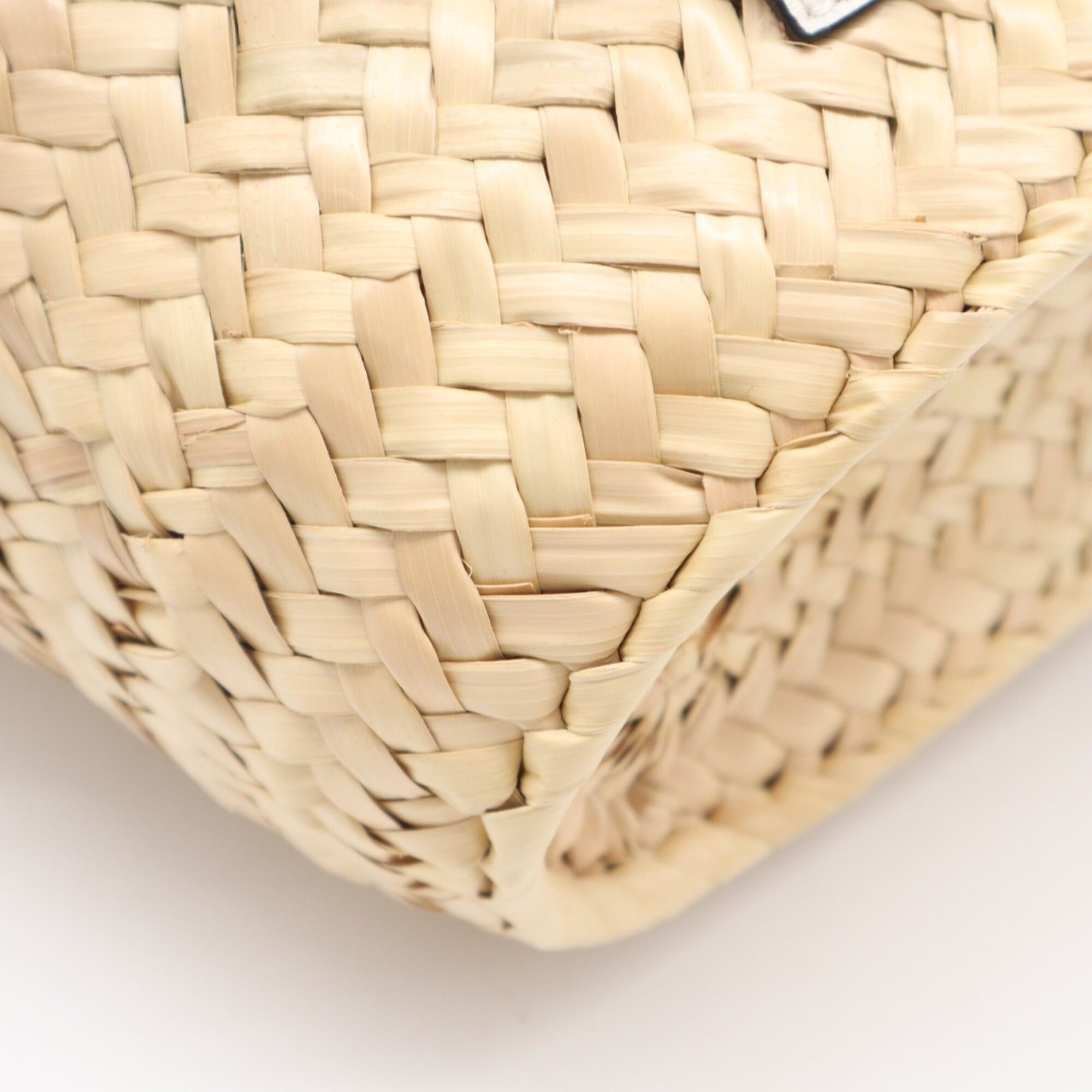 Loewe LOEWE Drawstring Bucket Bag A223222X01 Handbag Beige White Calf Leather Palm Leaf Women's Size ONE SIZE - 10 Thumbnail