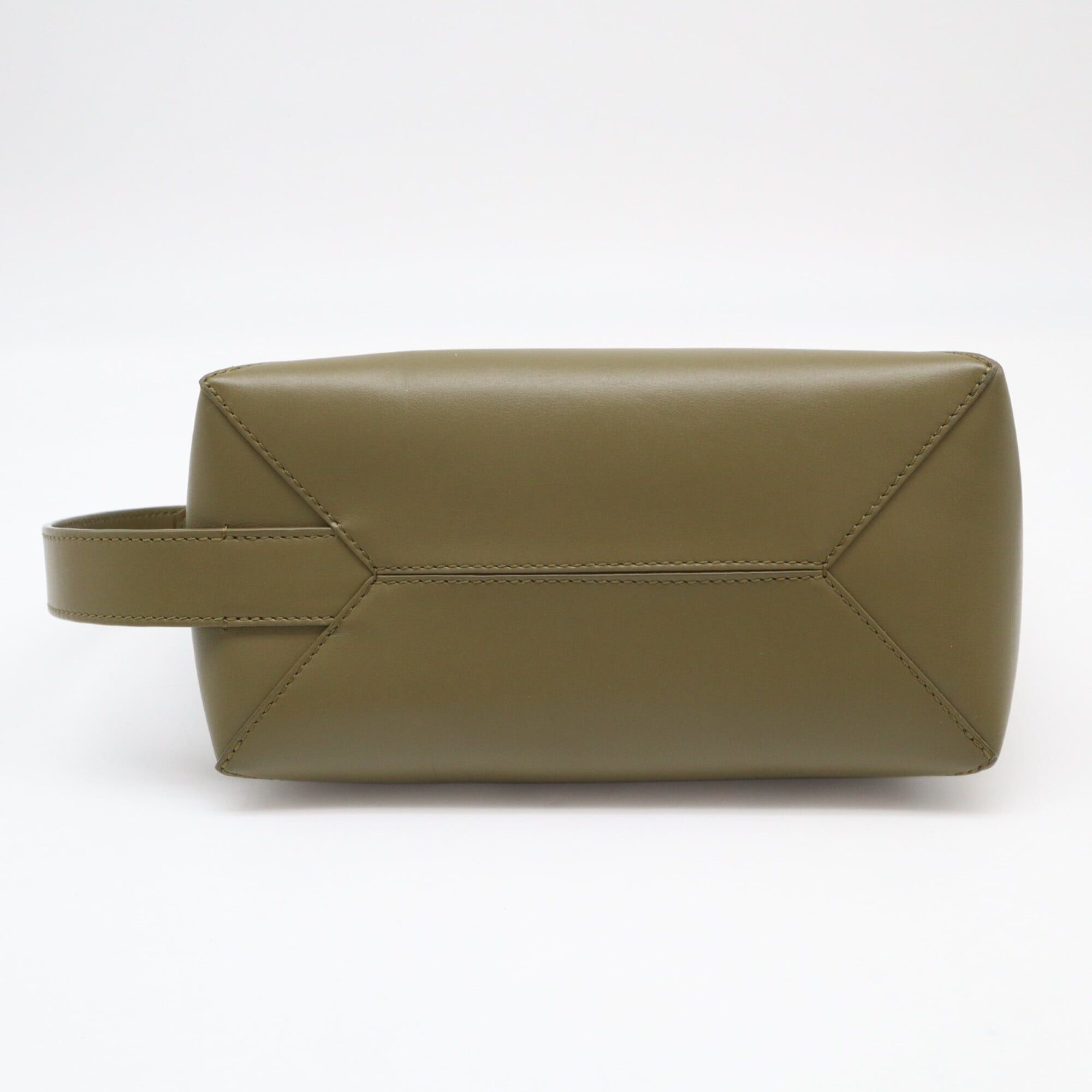 Loewe LOEWE Shiny Calfskin Puzzle Fold Wash Bag C510WBPX01 Clutch Khaki Women's Size ONE SIZE - 7 Thumbnail