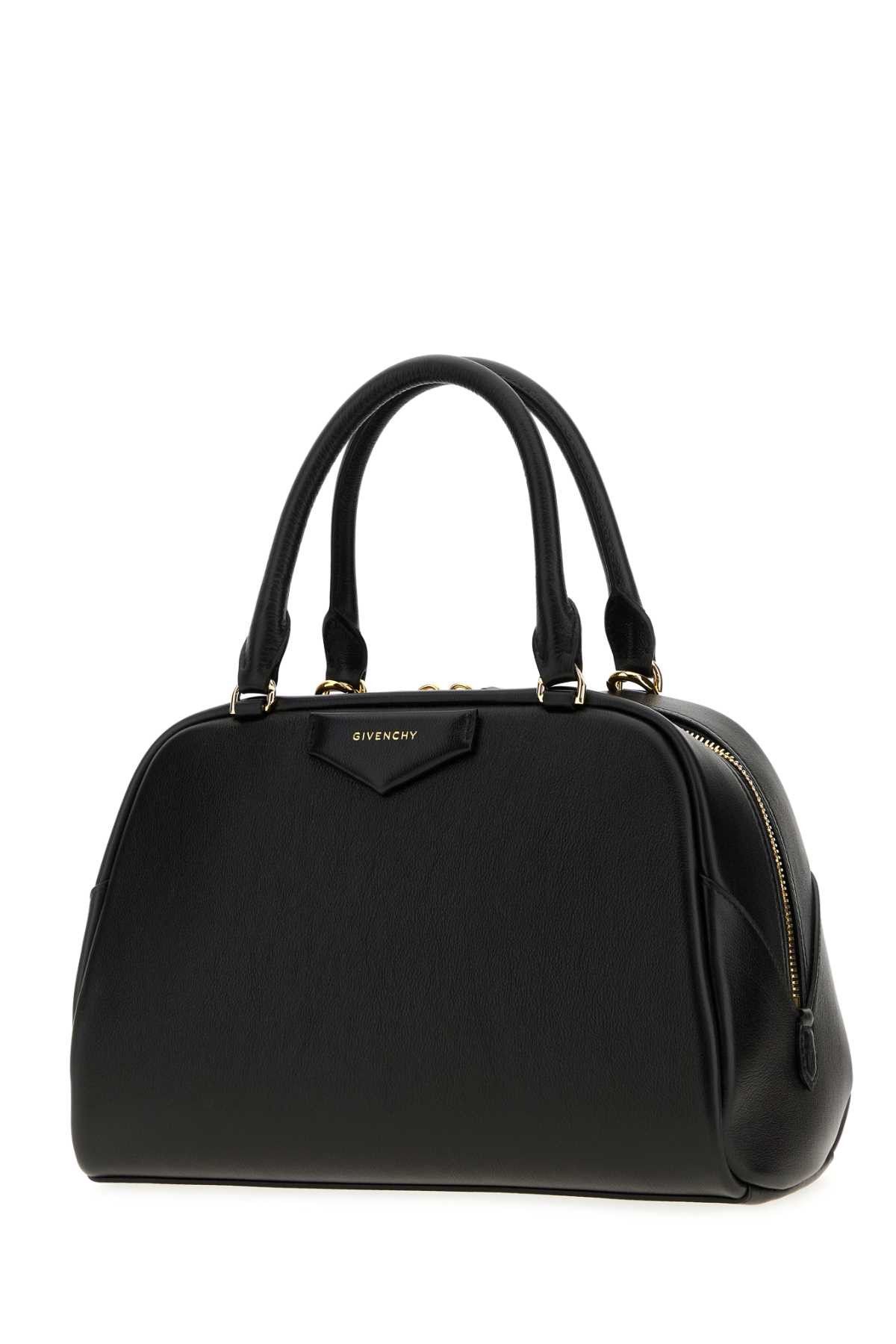 Givenchy Black Leather Medium Antigona East-West Soft Handbag Size ONE SIZE - 2 Thumbnail