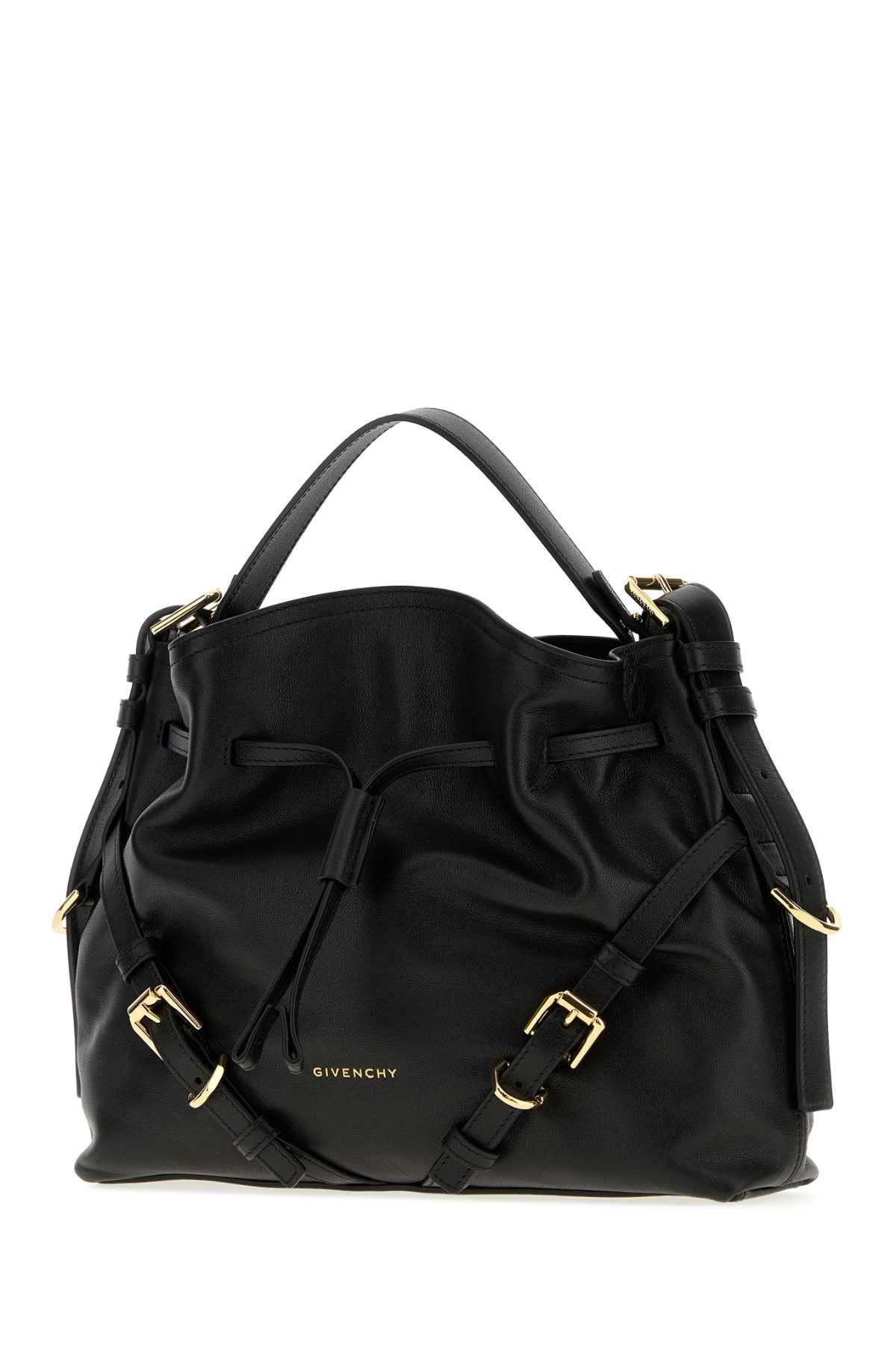 Givenchy Black Leather Small Voyou Bucket Bag Size ONE SIZE - 2 Thumbnail
