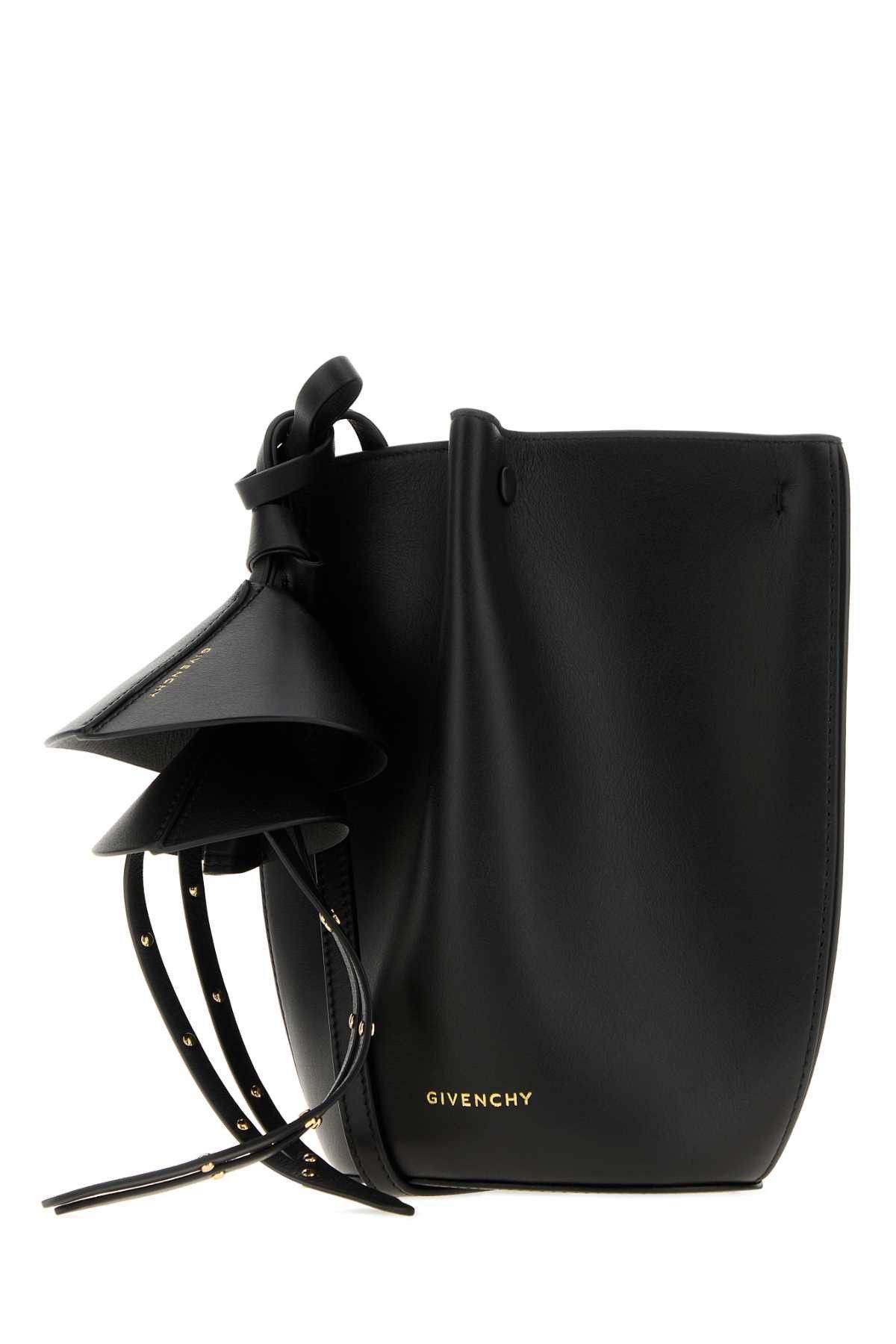 Givenchy Black Leather Nano Snap Bucket Bag Size ONE SIZE - 2 Thumbnail