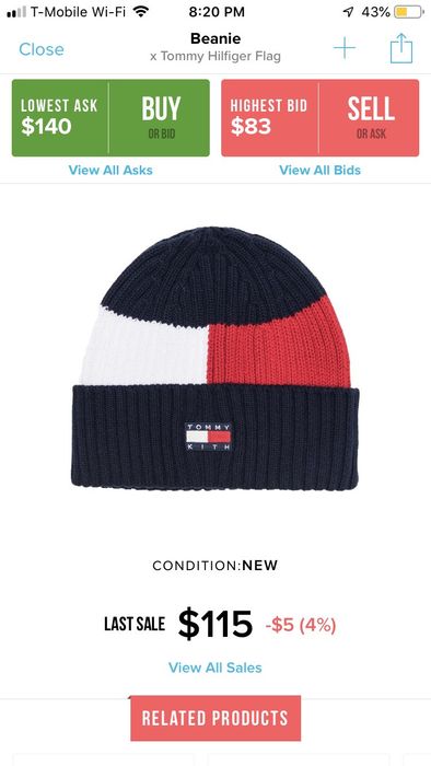 kith tommy hilfiger hat