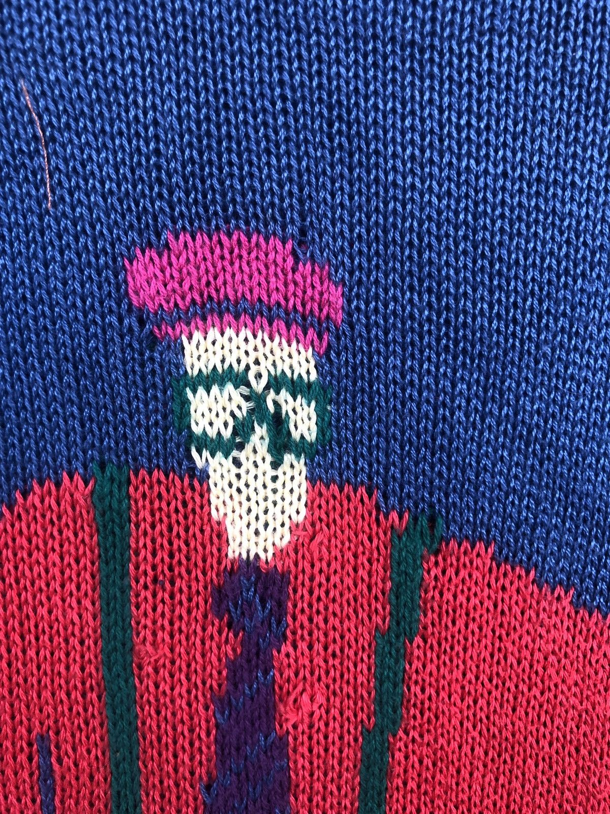 Vintage Vintage Golf Mascots Blue Red Oversized Knitwear Size US M / EU 48-50 / 2 - 4 Thumbnail