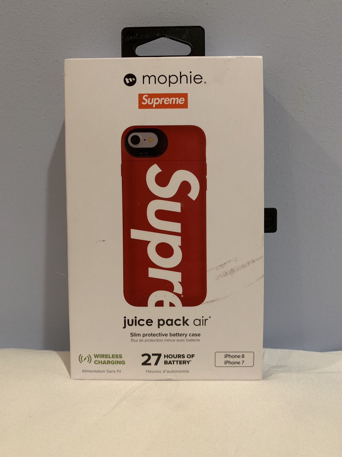 Mophie × Supreme Supreme Mophie iPhone 7/8 Charger Case Juice Pack Air Red  | Grailed