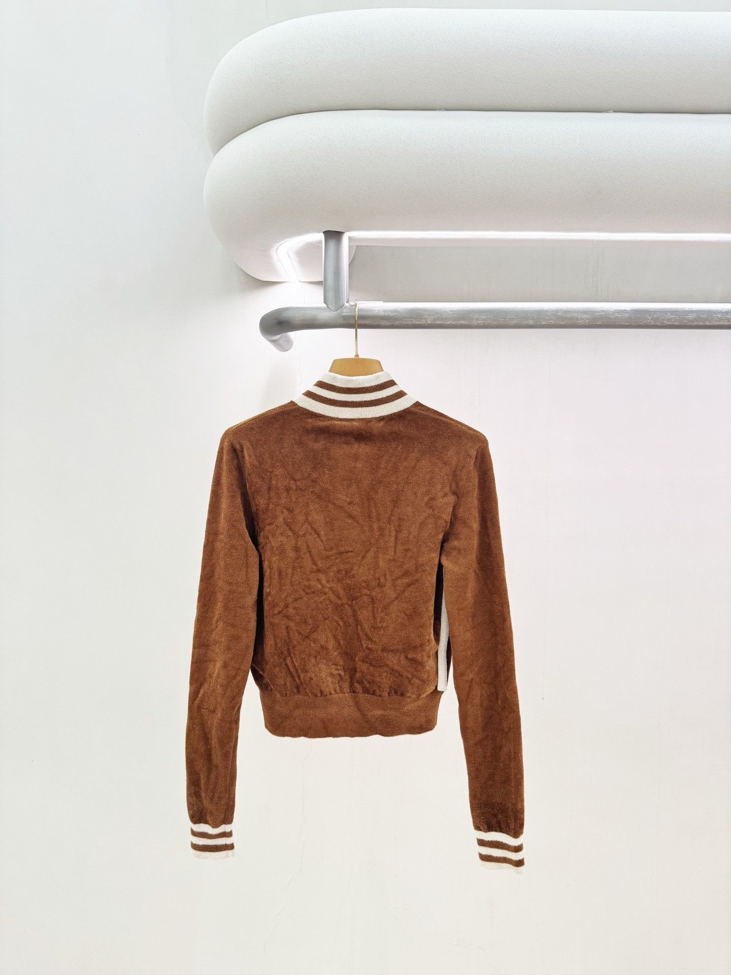 Miu Miu MIUMIU Brown Suede Cropped Jacket Size S / US 4 / IT 40 - 2 Thumbnail