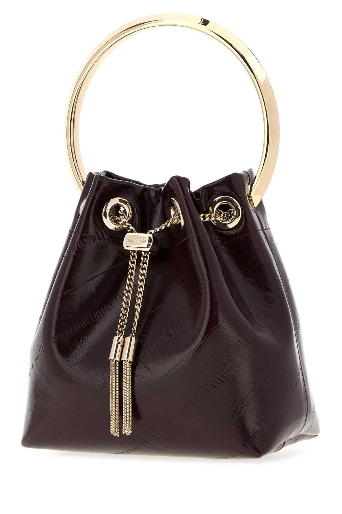 Jimmy Choo Aubergine Leather Bon Bon Bucket Bag Size ONE SIZE - 2 Thumbnail