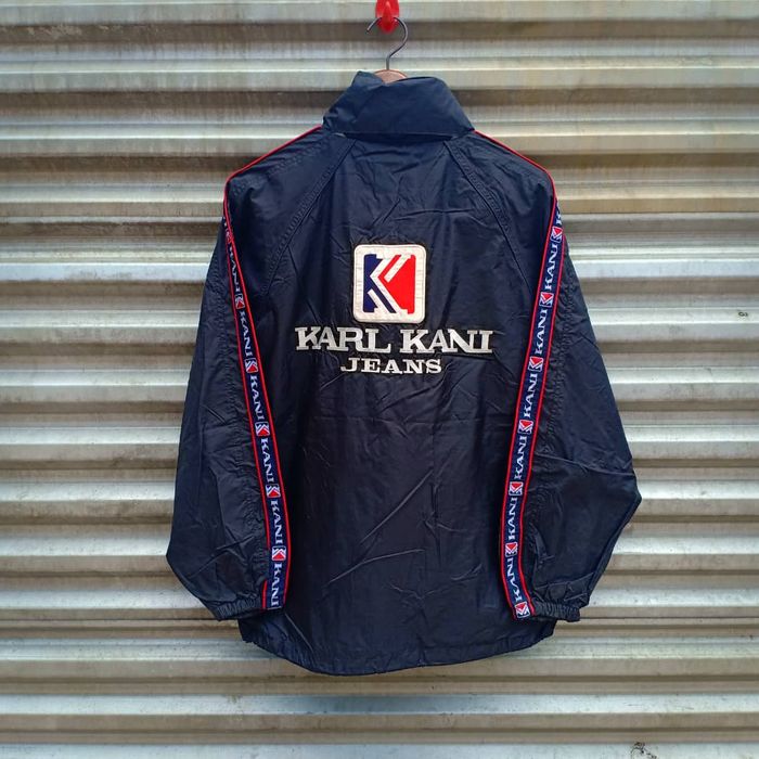 Karl Kani KARL KANI JEANS RARE SIDETAPED DESIGN ZIPPER SWEATER | Grailed