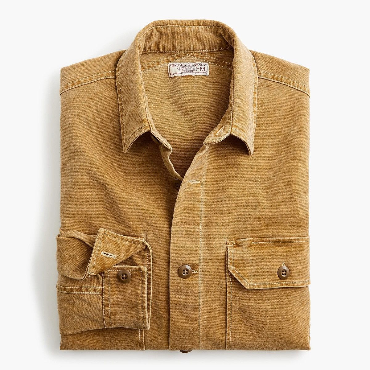 Wallace & Barnes Wallace & Barnes shirt-jacket in stretch duck canvas ...