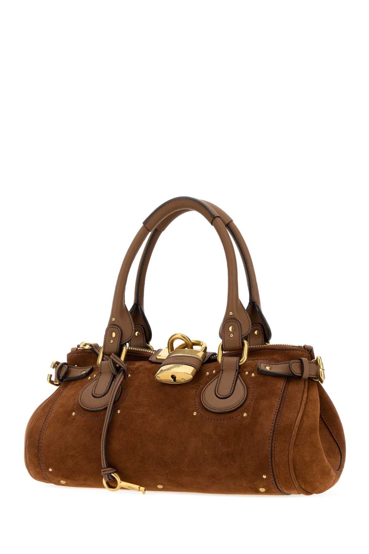 Chloe Brown Suede Paddington Shopping Bag Size ONE SIZE - 2 Thumbnail