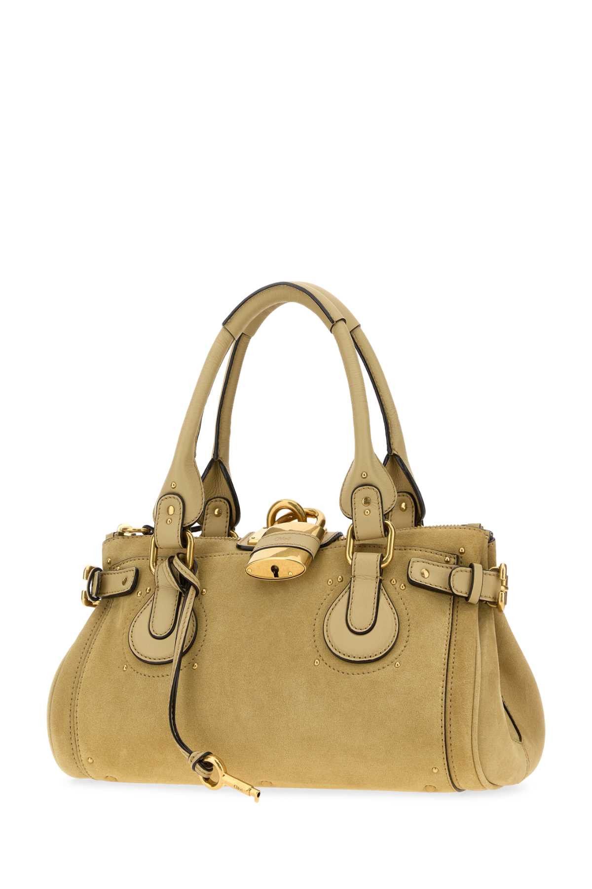Chloe Mustard Suede Paddington Shopping Bag Size ONE SIZE - 2 Thumbnail