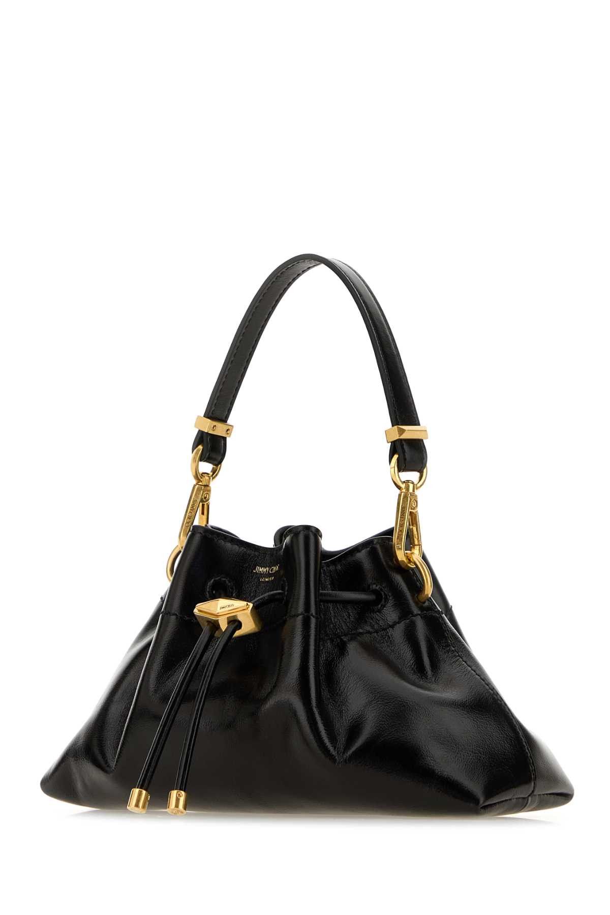 Jimmy Choo Black Leather Small Cinch Handbag Size ONE SIZE - 2 Thumbnail