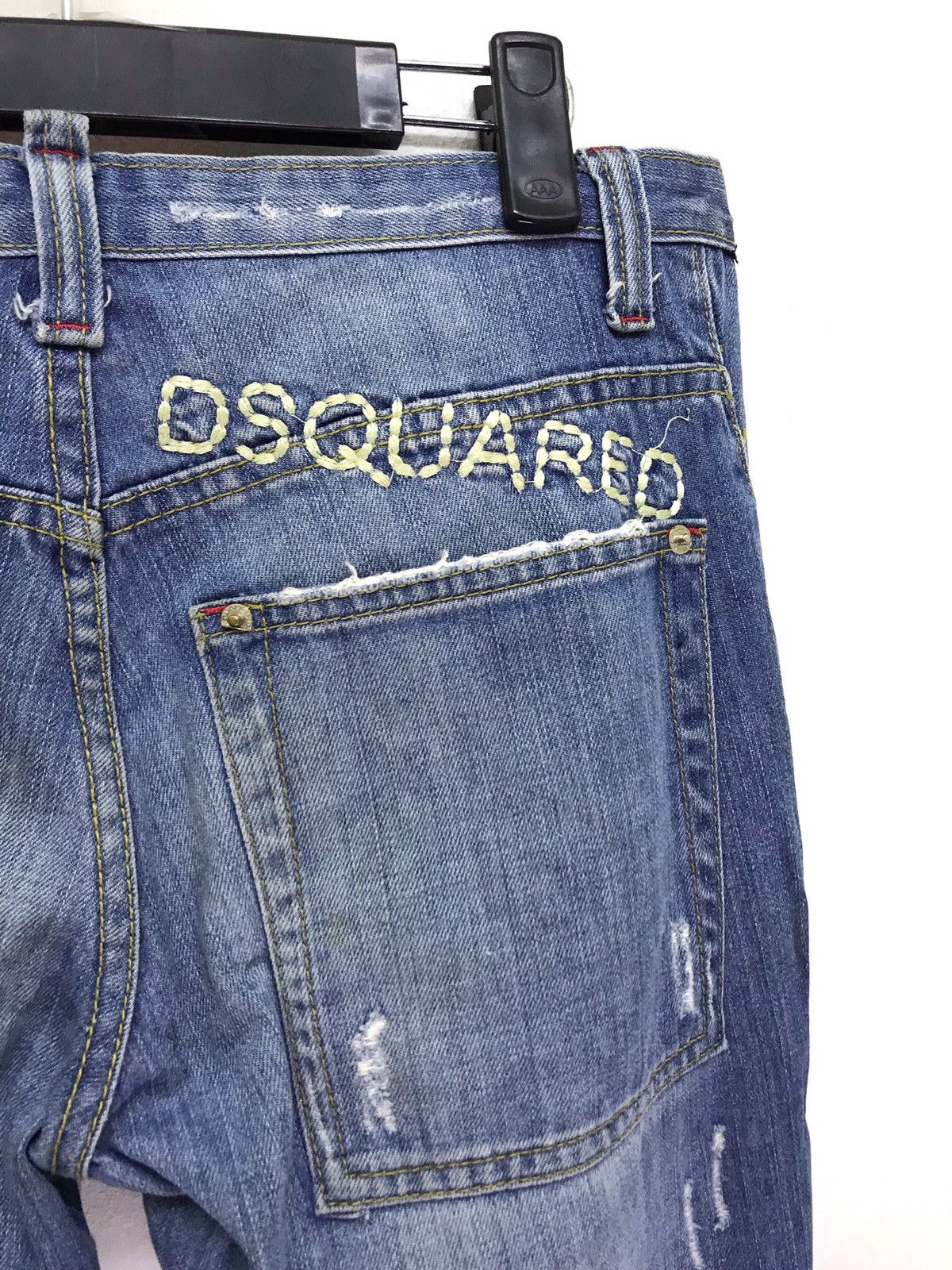 Dsquared2 Italy Distressed Denim Cropped Style