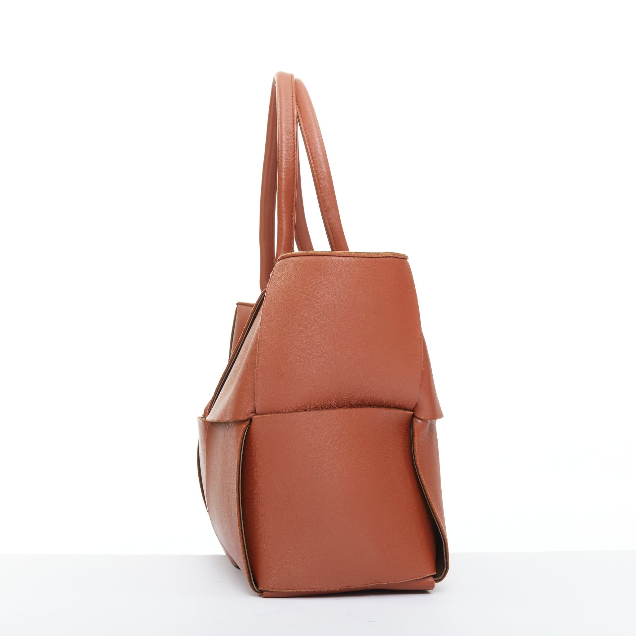 Bottega Veneta BOTTEGA VENETA Daniel Lee Arco Medium brick rust red smooth leather maxi intrecciato tote bag Size ONE SIZE - 4 Thumbnail