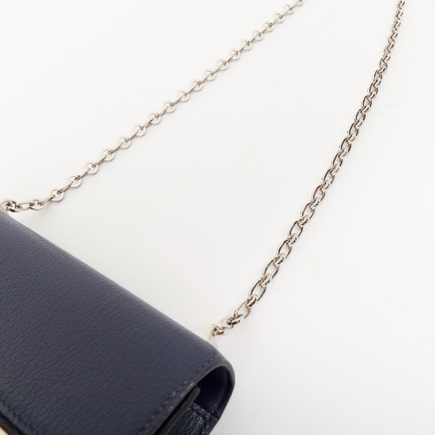 Hermes HERMES Runway Verrou Chaine Mini deep blue chevre leather shoulder handbag bag Size ONE SIZE - 8 Thumbnail