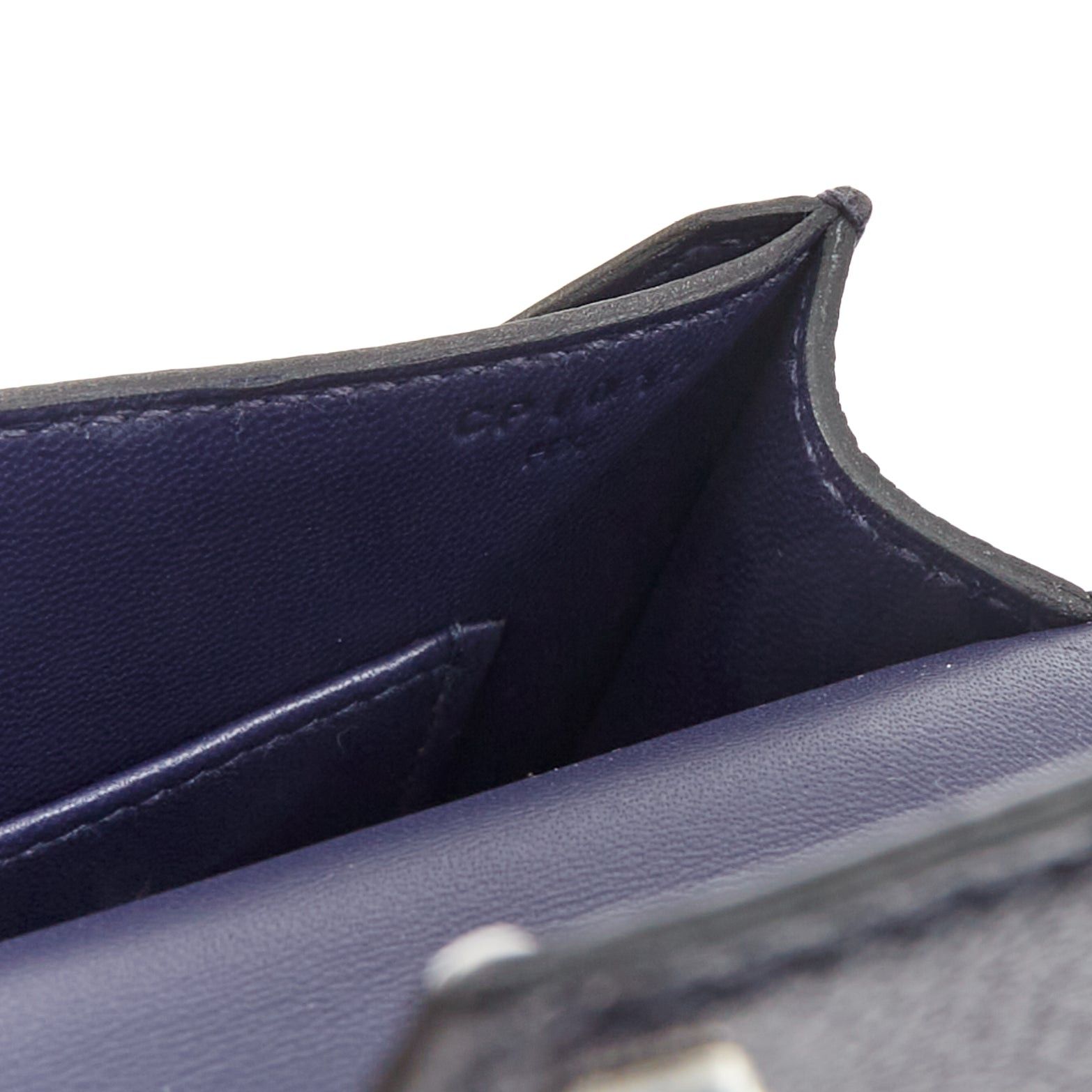 Hermes HERMES Runway Verrou Chaine Mini deep blue chevre leather shoulder handbag bag Size ONE SIZE - 12 Thumbnail