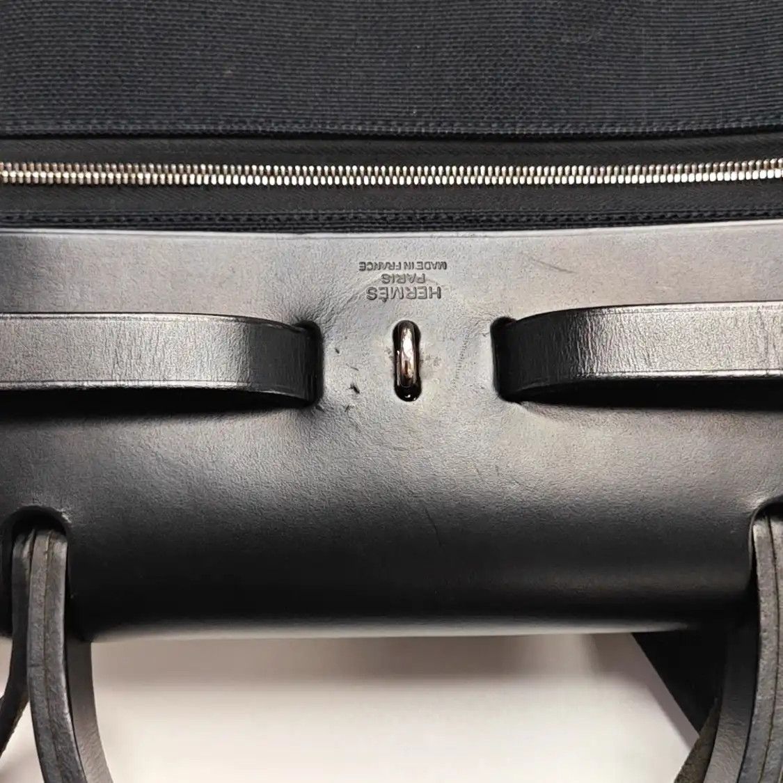 Hermes Hermes Herbag 31 black canvas shoulder bag handbag silver hardware D sub-pocket Size ONE SIZE - 13 Thumbnail