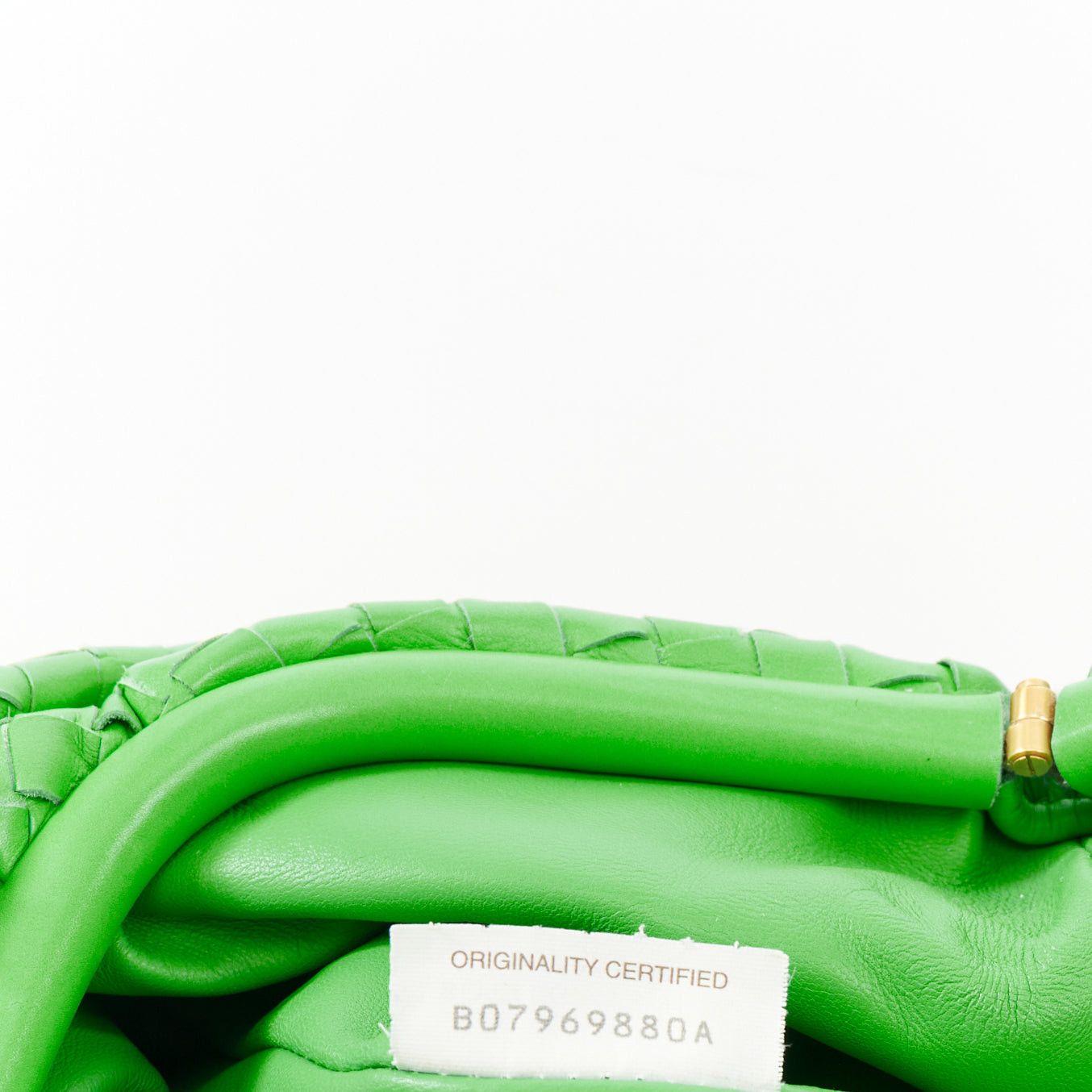 Bottega Veneta BOTTEGA VENETA Parakeet The Pouch green Intrecciato nappa leather clutch bag Size ONE SIZE - 11 Thumbnail
