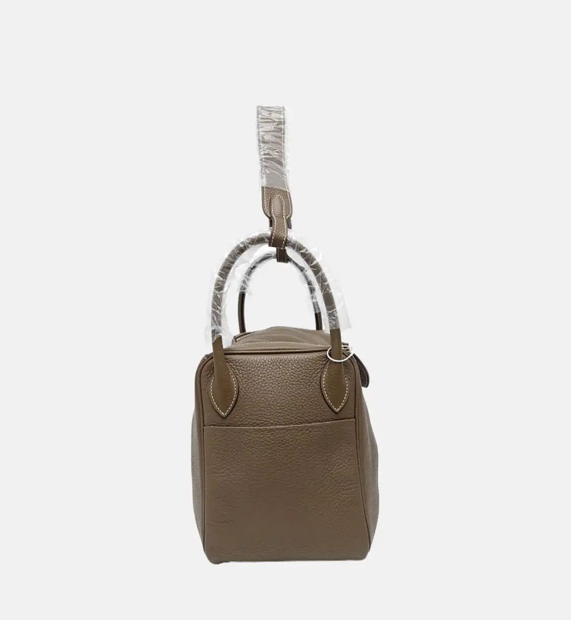 Hermes Hermes Lindy 30 Etoupe Clemence cowhide leather Lindy bag shoulder bag handbag s Size ONE SIZE - 4 Thumbnail