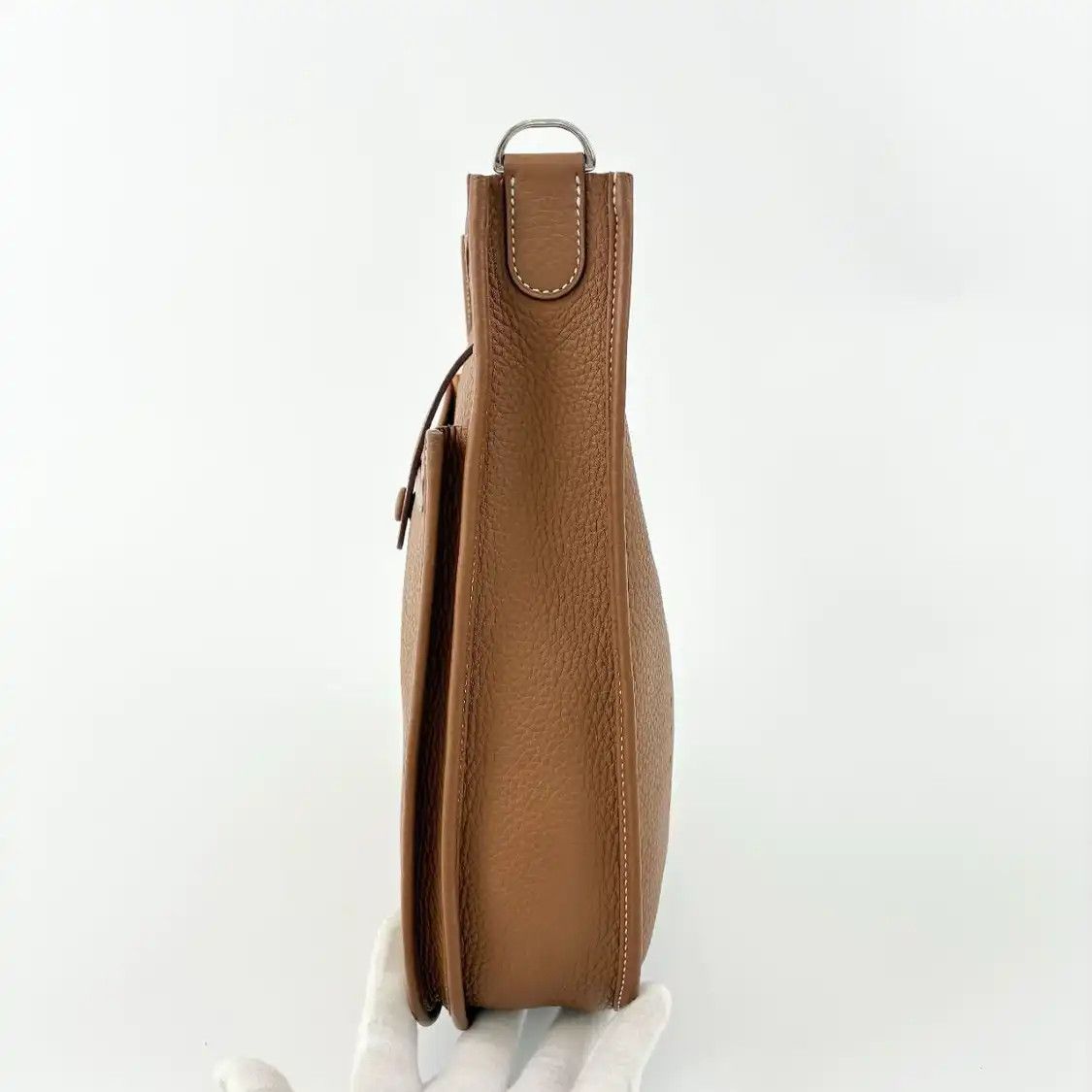 Hermes Hermes Evelyne 29 Gold Brown Clemence cowhide leather cutout Evelyne shoulder ba Size ONE SIZE - 2 Thumbnail