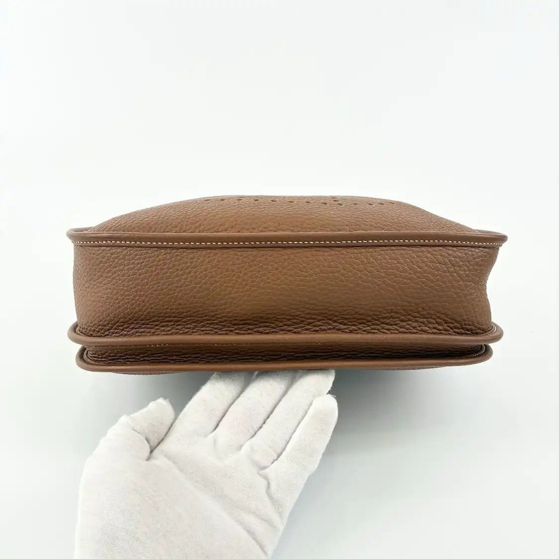 Hermes Hermes Evelyne 29 Gold Brown Clemence cowhide leather cutout Evelyne shoulder ba Size ONE SIZE - 5 Thumbnail