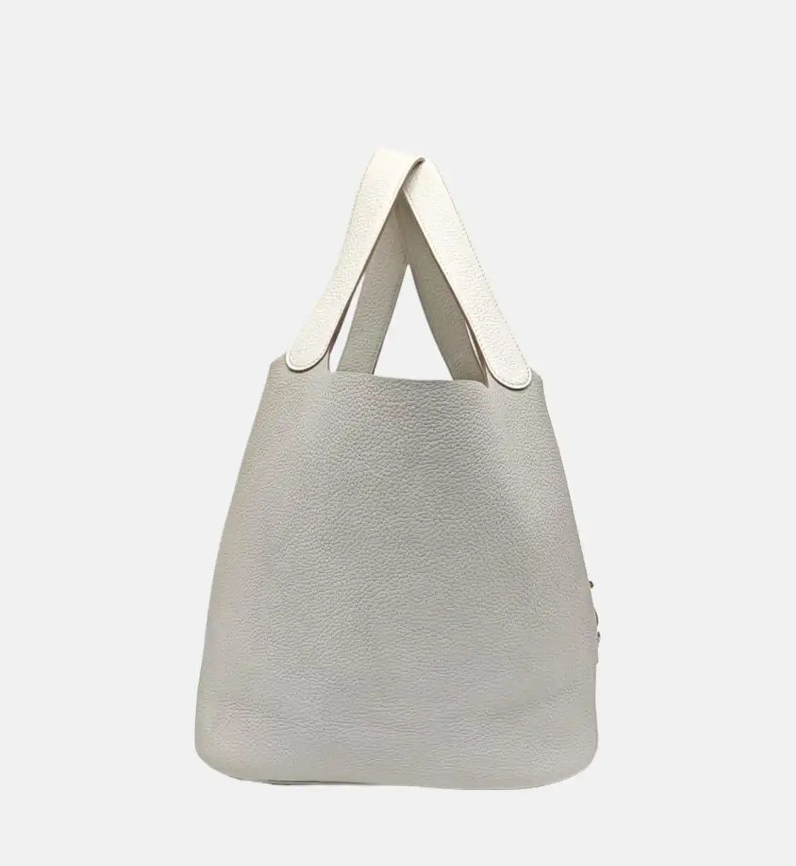 Hermes Hermes Picotin Lock 26 color-block Clemence cowhide leather picotin handbag silv Size ONE SIZE - 4 Thumbnail