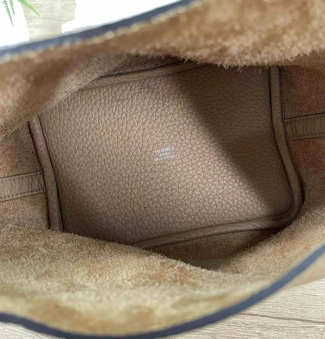 Hermes Hermes Picotin Lock 18 Masala Chai Clemence cowhide leather picotin handbag silv Size ONE SIZE - 5 Thumbnail