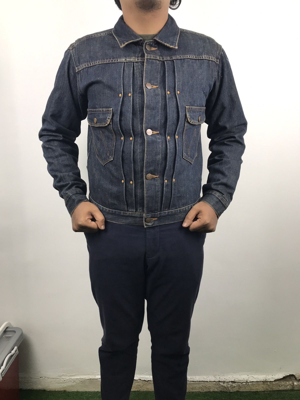 Vintage (SY0107) WRANGLER DENIM JACKETS Size US S / EU 44-46 / 1 - 10 Thumbnail