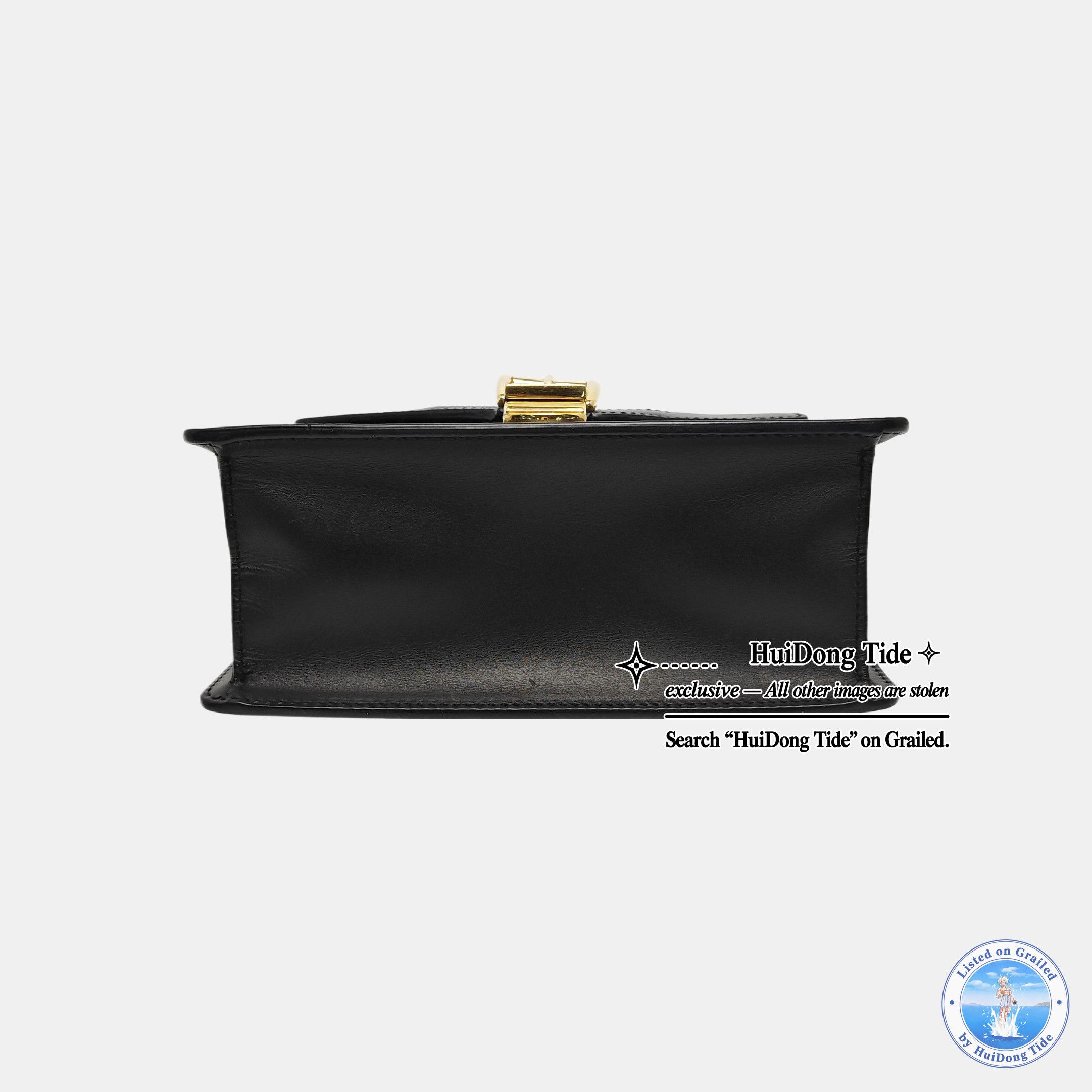 Gucci Gucci Sylvie Mini Black Leather Shoulder Bag Size ONE SIZE - 5 Thumbnail