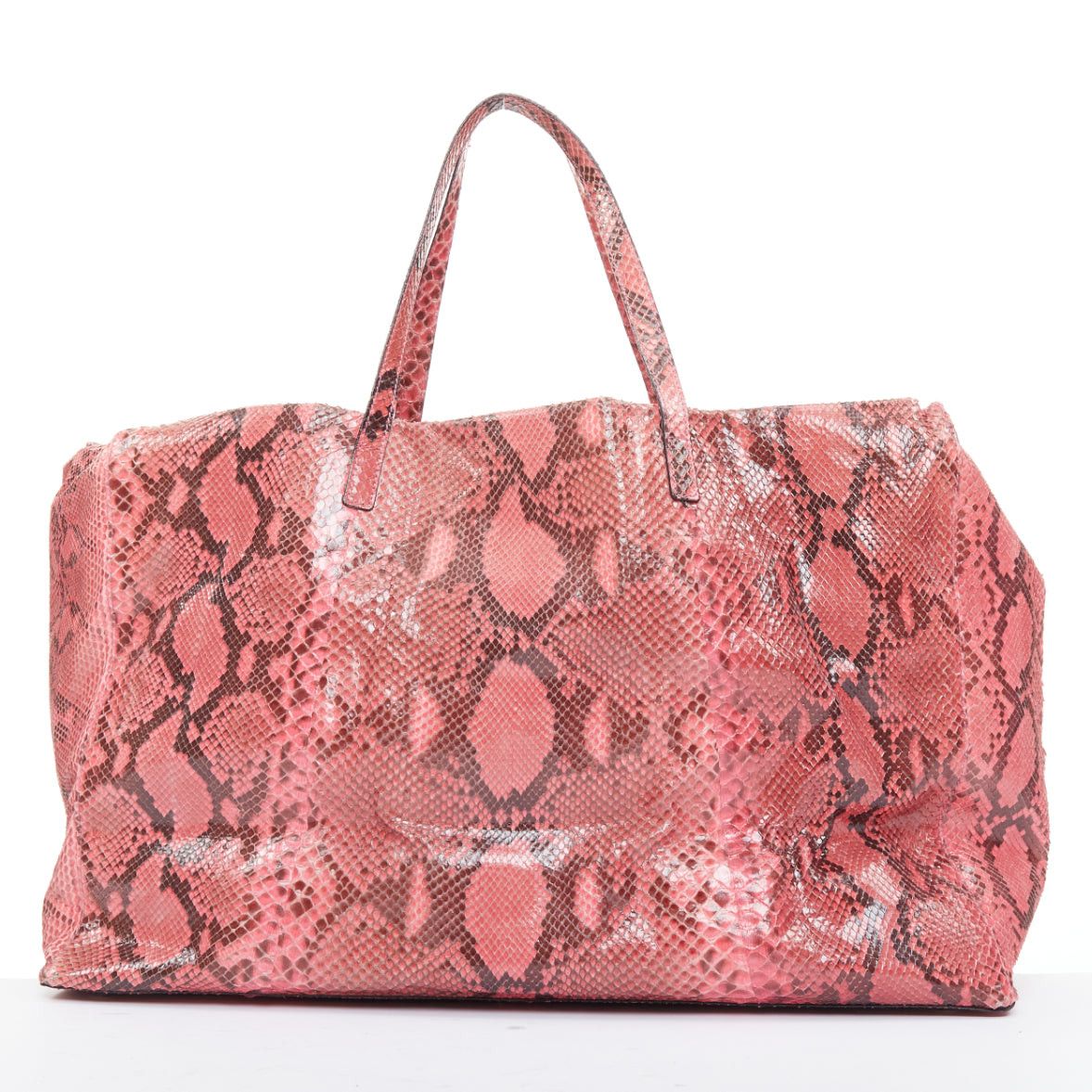 Anya Hindmarch ANYA HINDMARCH pink scaled leather bow tassel shopper tote bag Size ONE SIZE - 5 Thumbnail