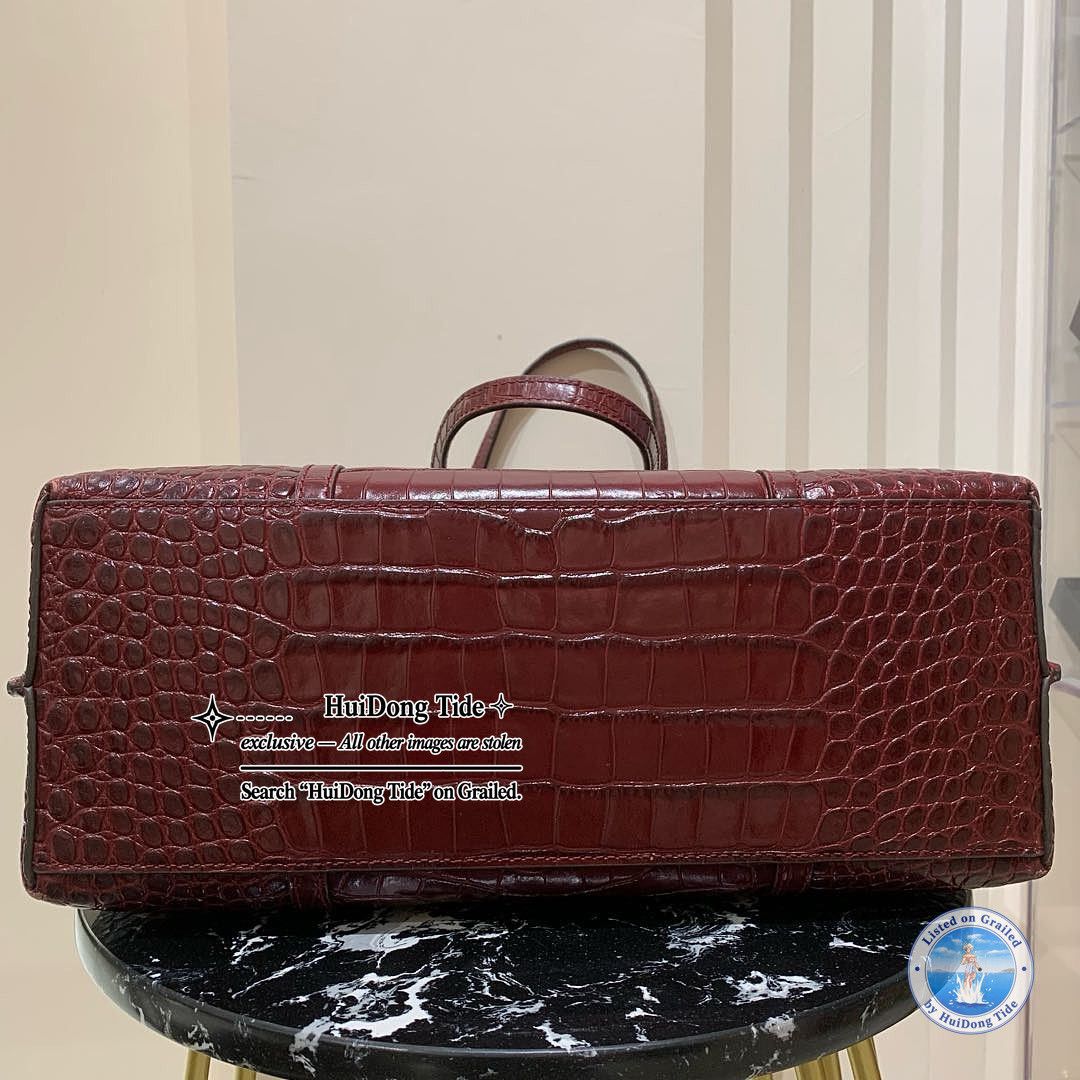 Tory Burch Tory Burch Perry Crocodile Embossed Tote Bag One Size Size ONE SIZE - 6 Thumbnail