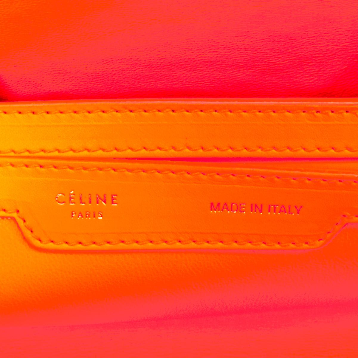 Celine CELINE 2011 Runway Phoebe Philo I Need A Doctor neon orange matte python top handle bag Size ONE SIZE - 10 Thumbnail
