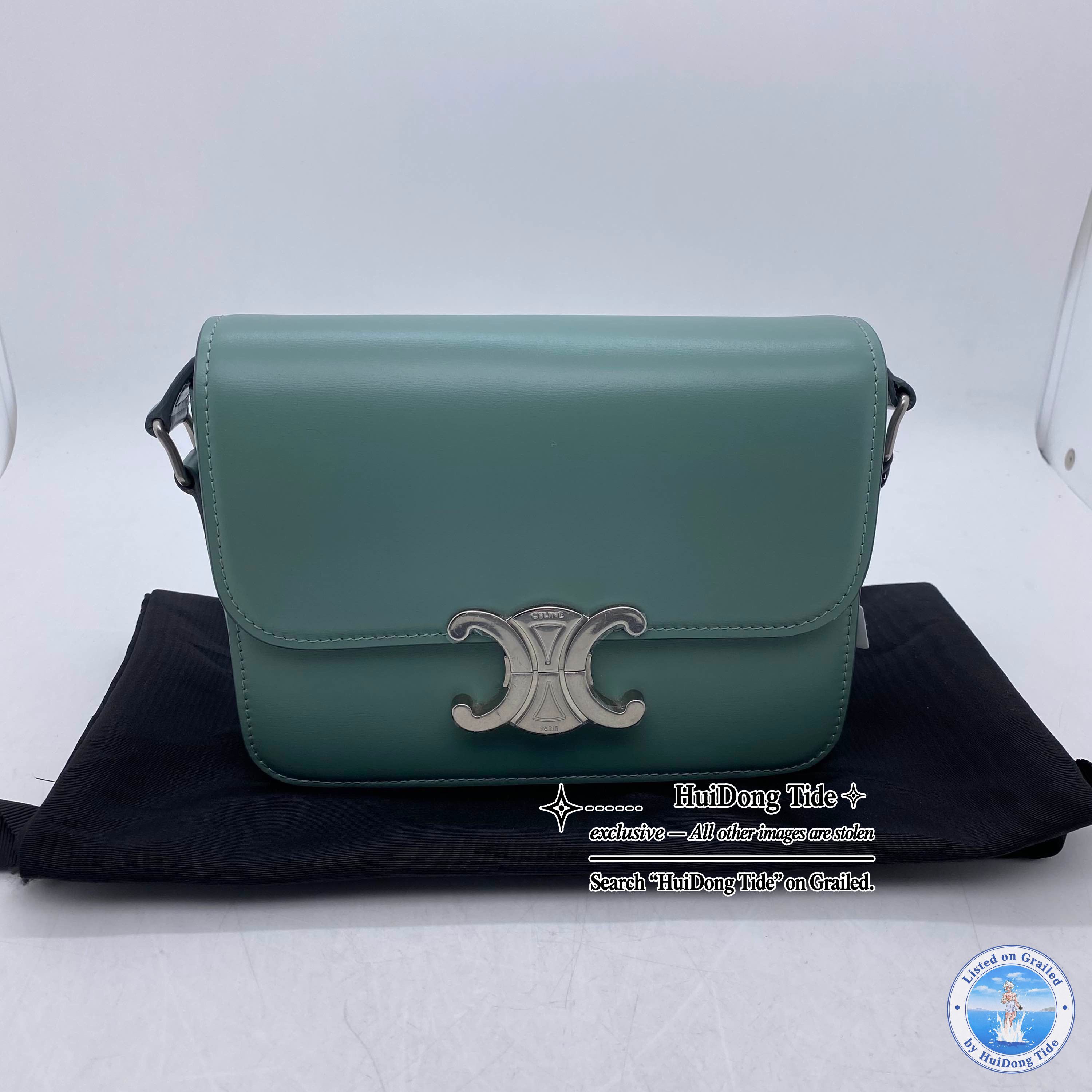 Celine CELINE Teen Triomphe Leather Shoulder Bag Size ONE SIZE - 5 Thumbnail