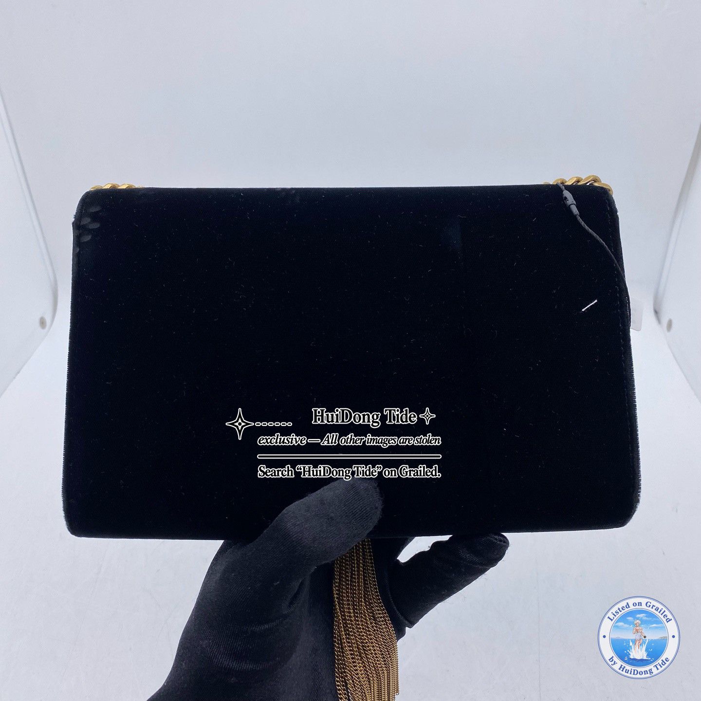 Saint Laurent Paris Saint Laurent Kate Velvet Chain Bag Size ONE SIZE - 2 Thumbnail