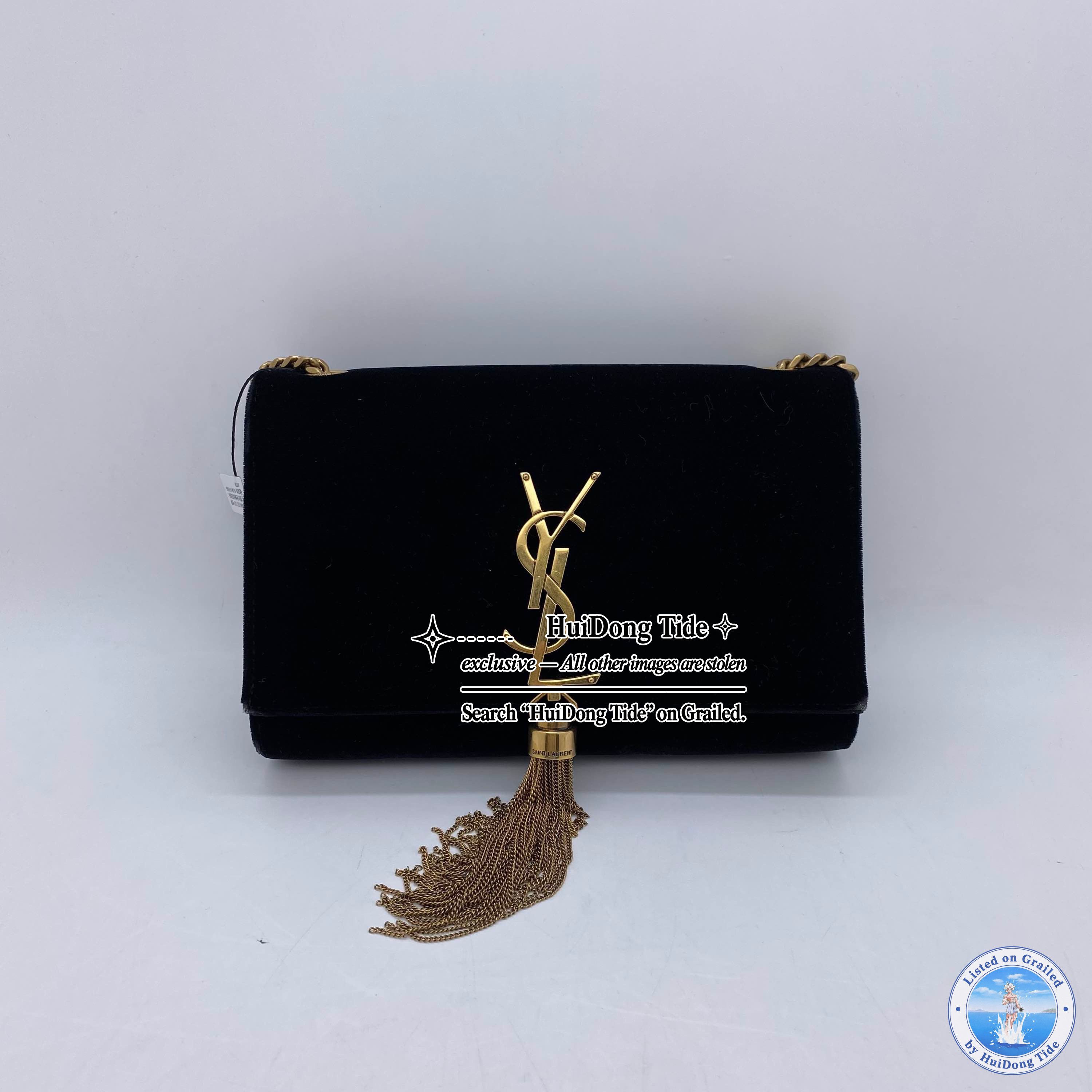 Saint Laurent Paris Saint Laurent Kate Velvet Chain Bag Size ONE SIZE - 5 Thumbnail