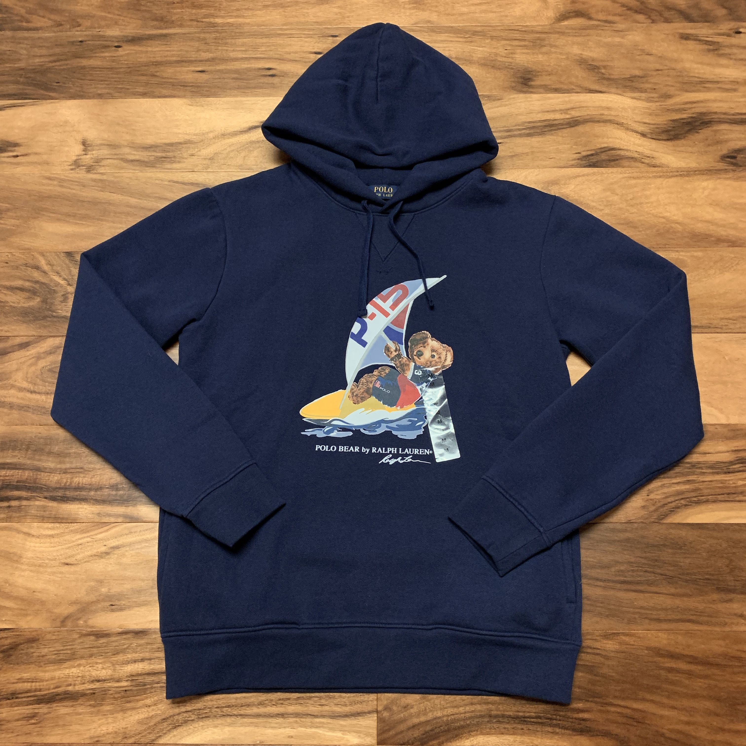 Ralph Lauren Polo Windsurfing Bear sale Hoodie - Medium