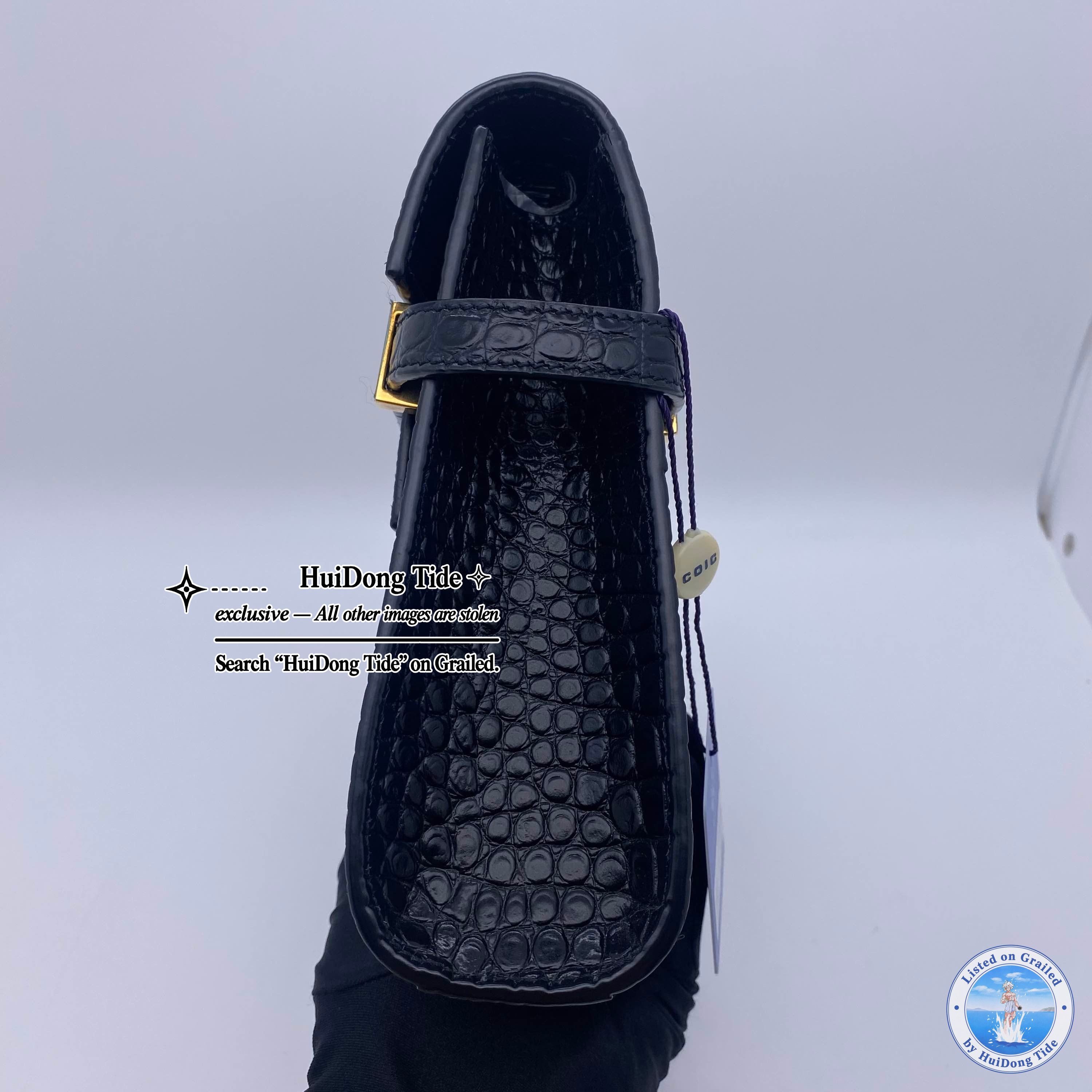 Saint Laurent Paris Saint Laurent Manhattan Crocodile Embossed Leather Bag Size ONE SIZE - 7 Thumbnail